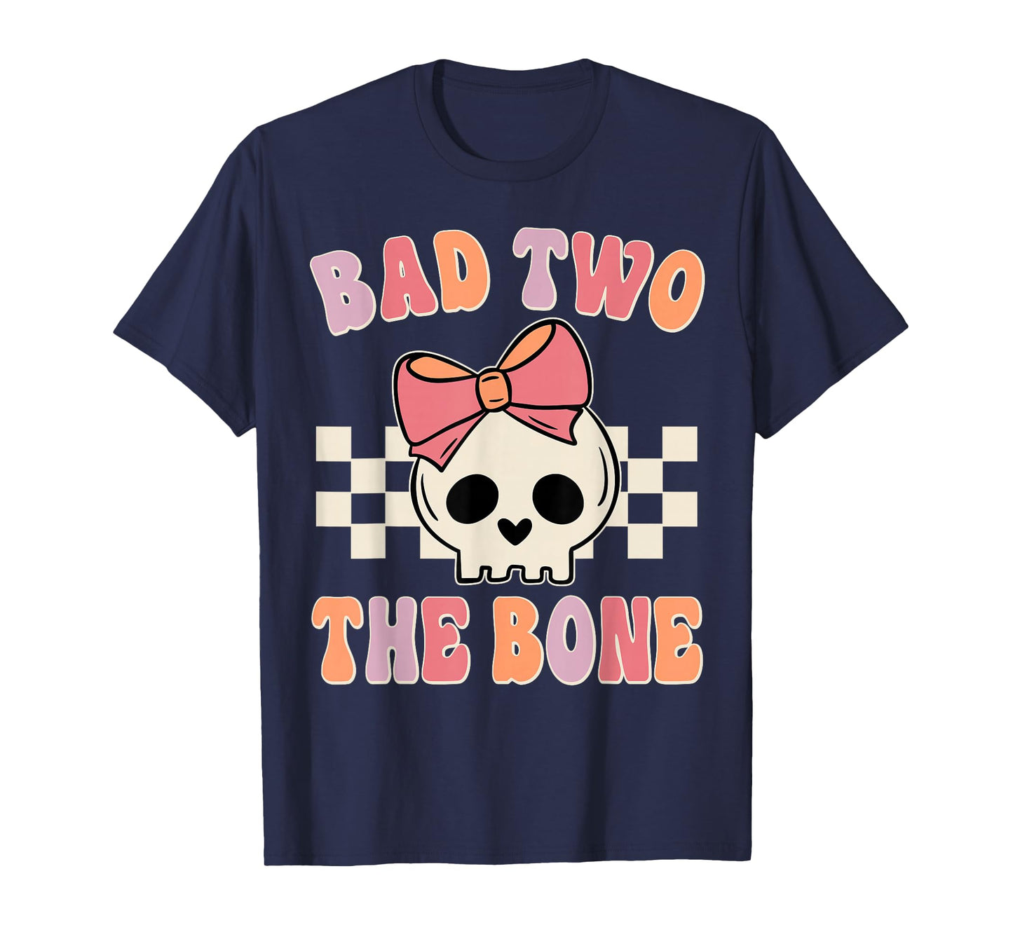 Bad Two the Bone 2nd Birthday 2 Years Old Kid Girl T-Shirt