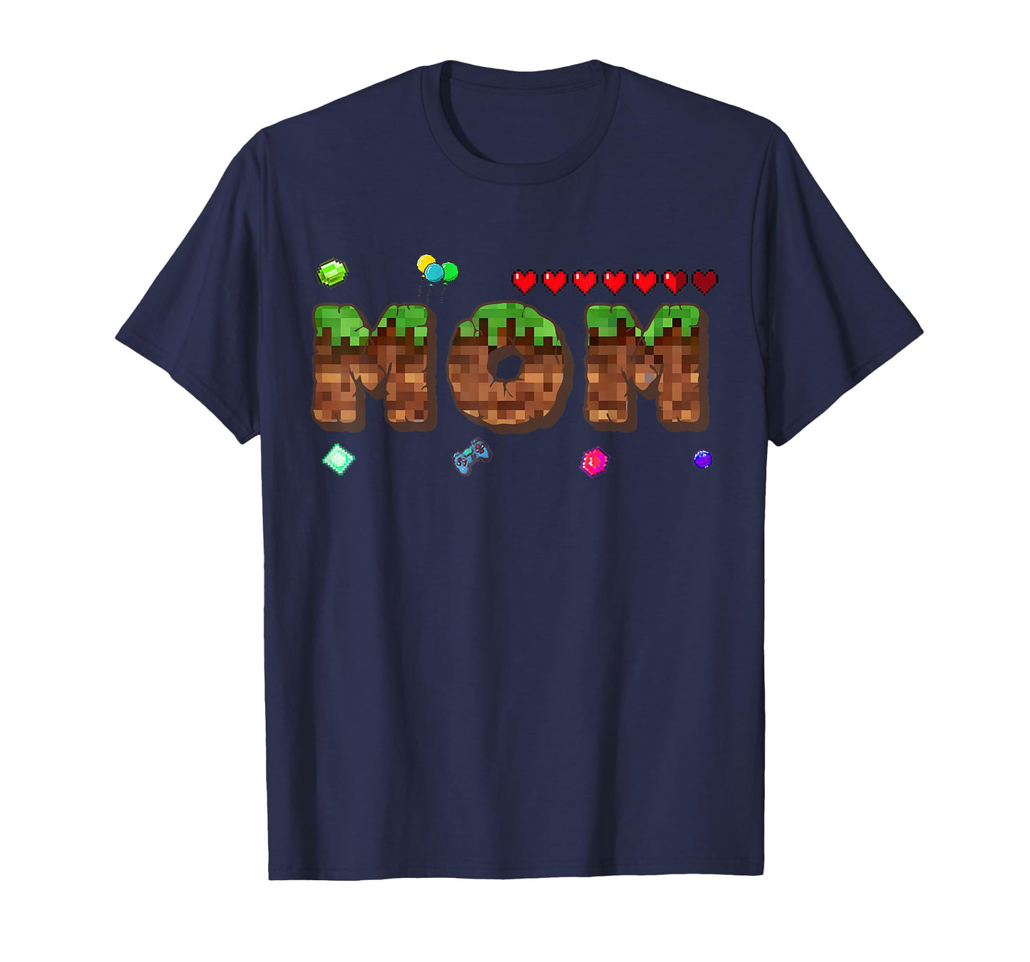 Dad And Mom Of The Birthday Boy Pixel Game Matching Family T-Shirt
