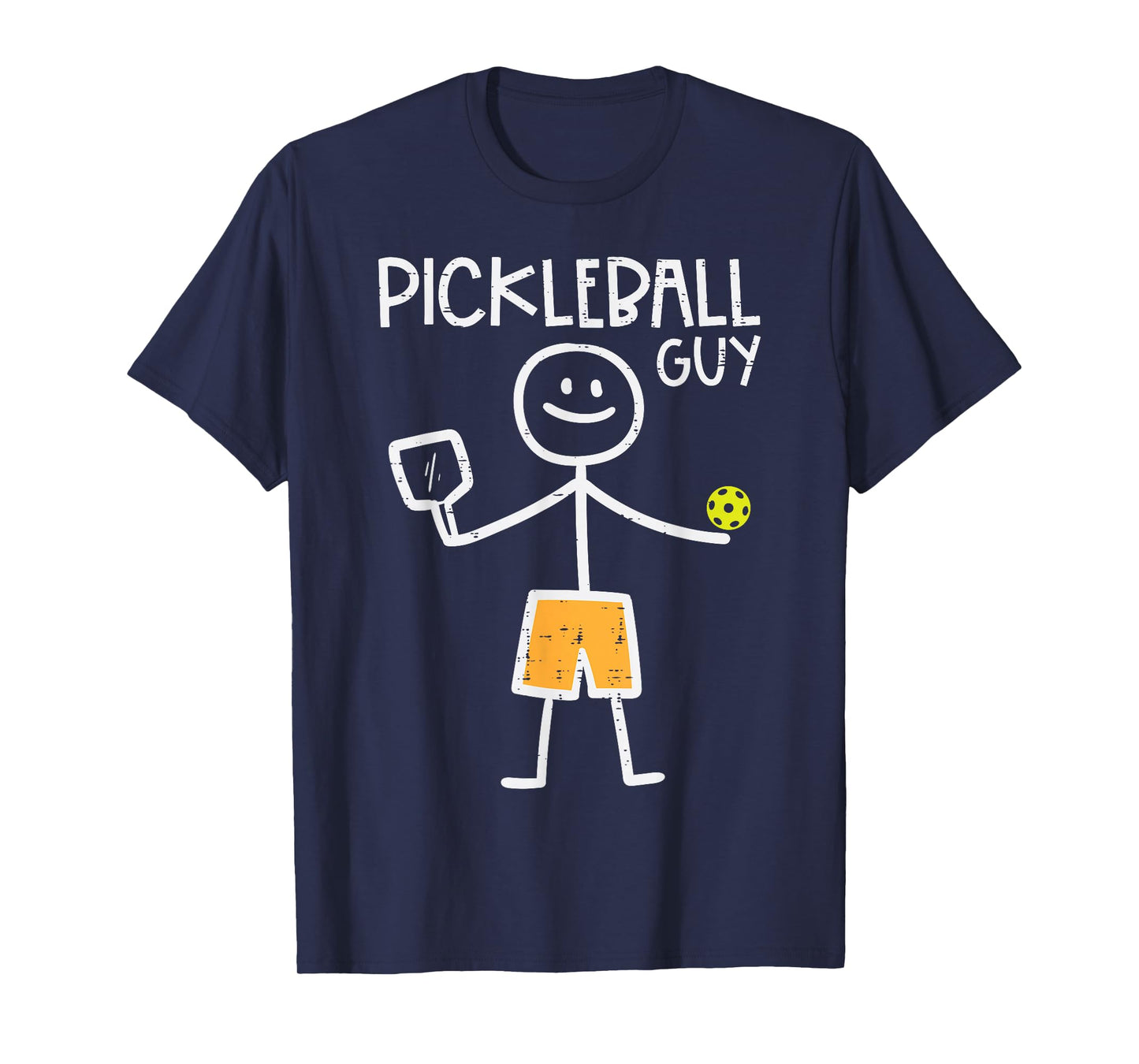 Pickleball Guy Stickman Pickle Ball Men Boys Kids Youth Teen T-Shirt