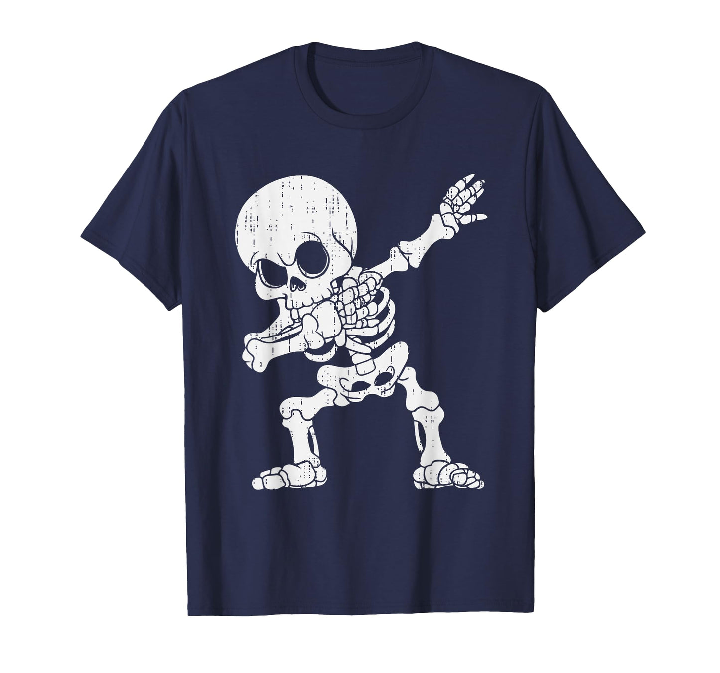 Dabbing Skeleton Halloween Scary Dab Dance Boys Teens Kids T-Shirt