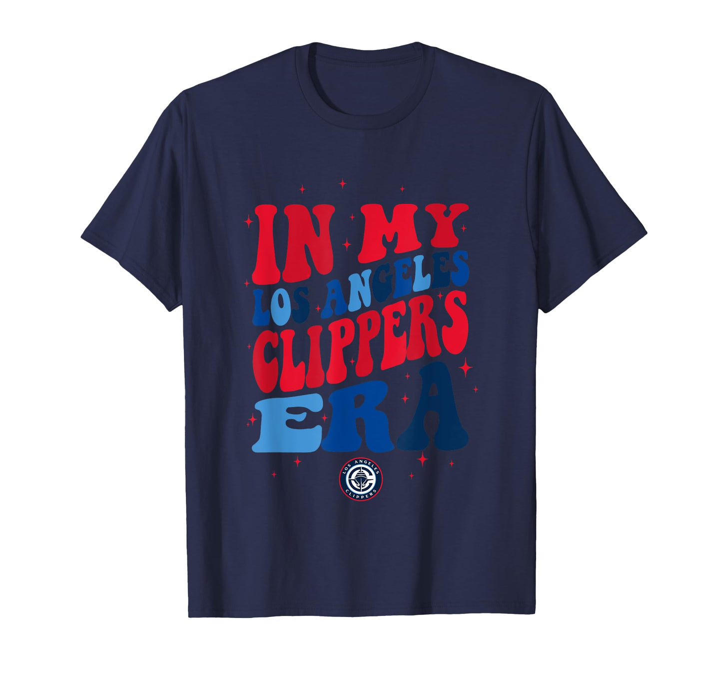 NBA In My Los Angeles Clippers Era Retro Wave Logo T-Shirt