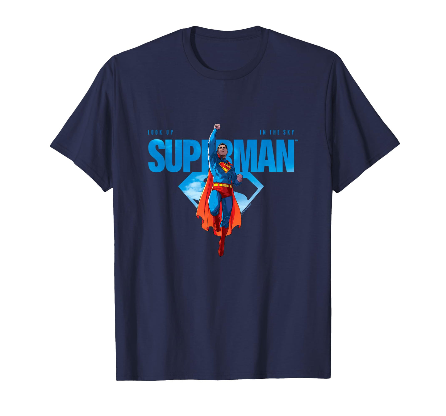 Superman (2025) Look Up In The Sky Superman Logo T-Shirt