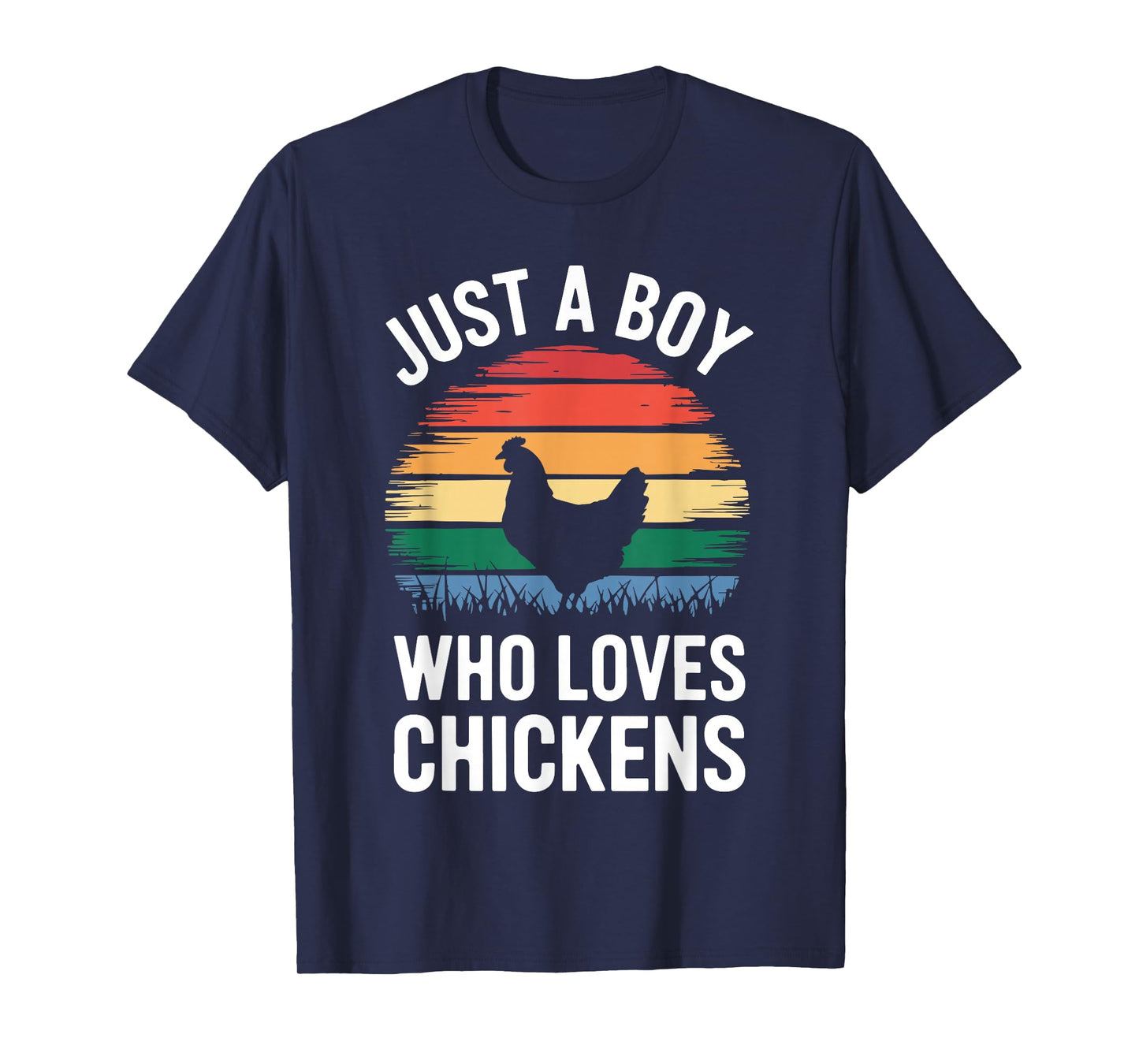 Just A Boy Who Loves Chickens Shirt Kids Toddler Boy Chicken T-Shirt