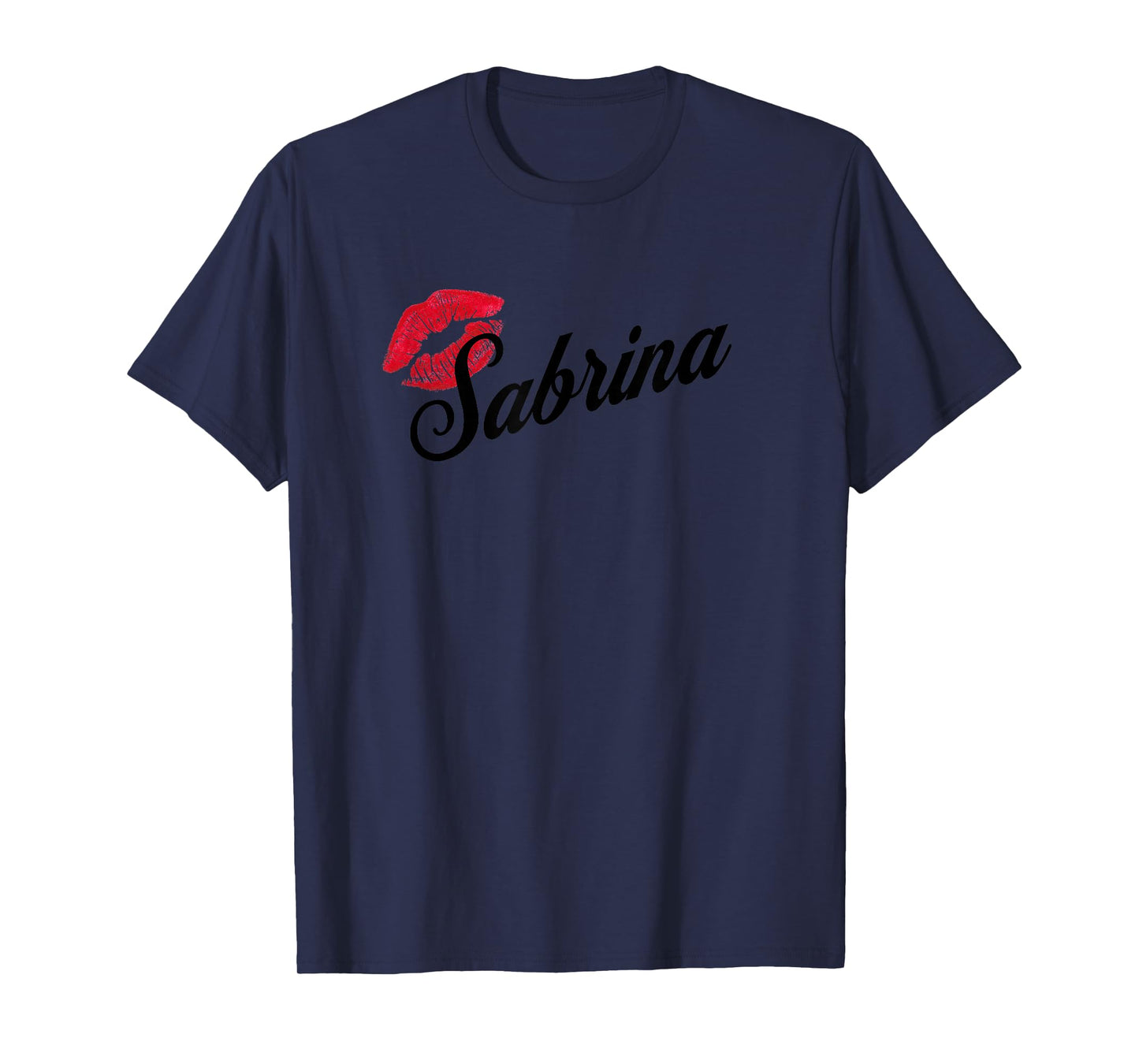 Sabrina Retro Lips Tee โ Bold Name Birthday Drop Unisex T-Shirt