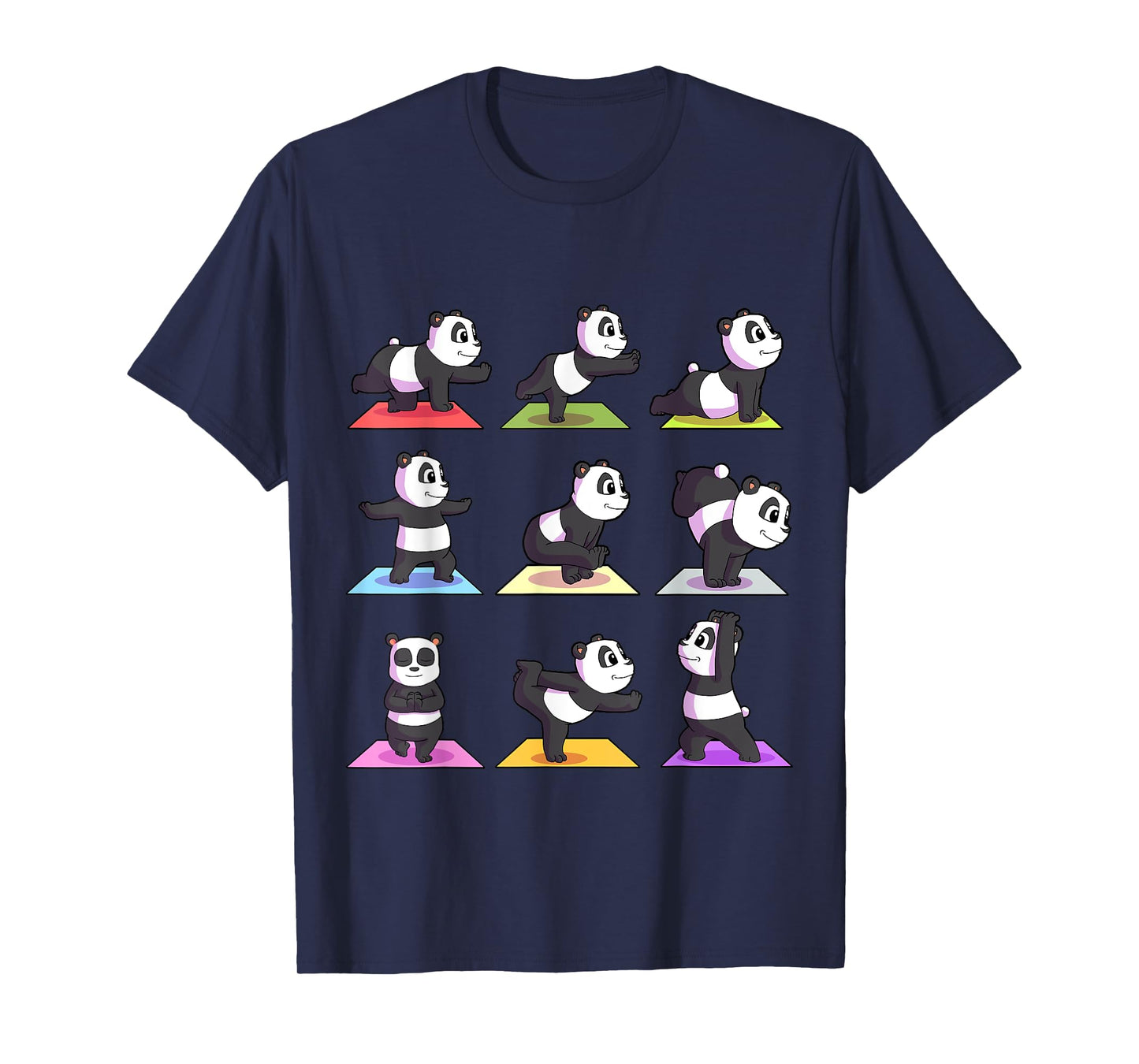 Panda Yoga Shirt Women Panda Lover Gift Girls Meditation T-Shirt