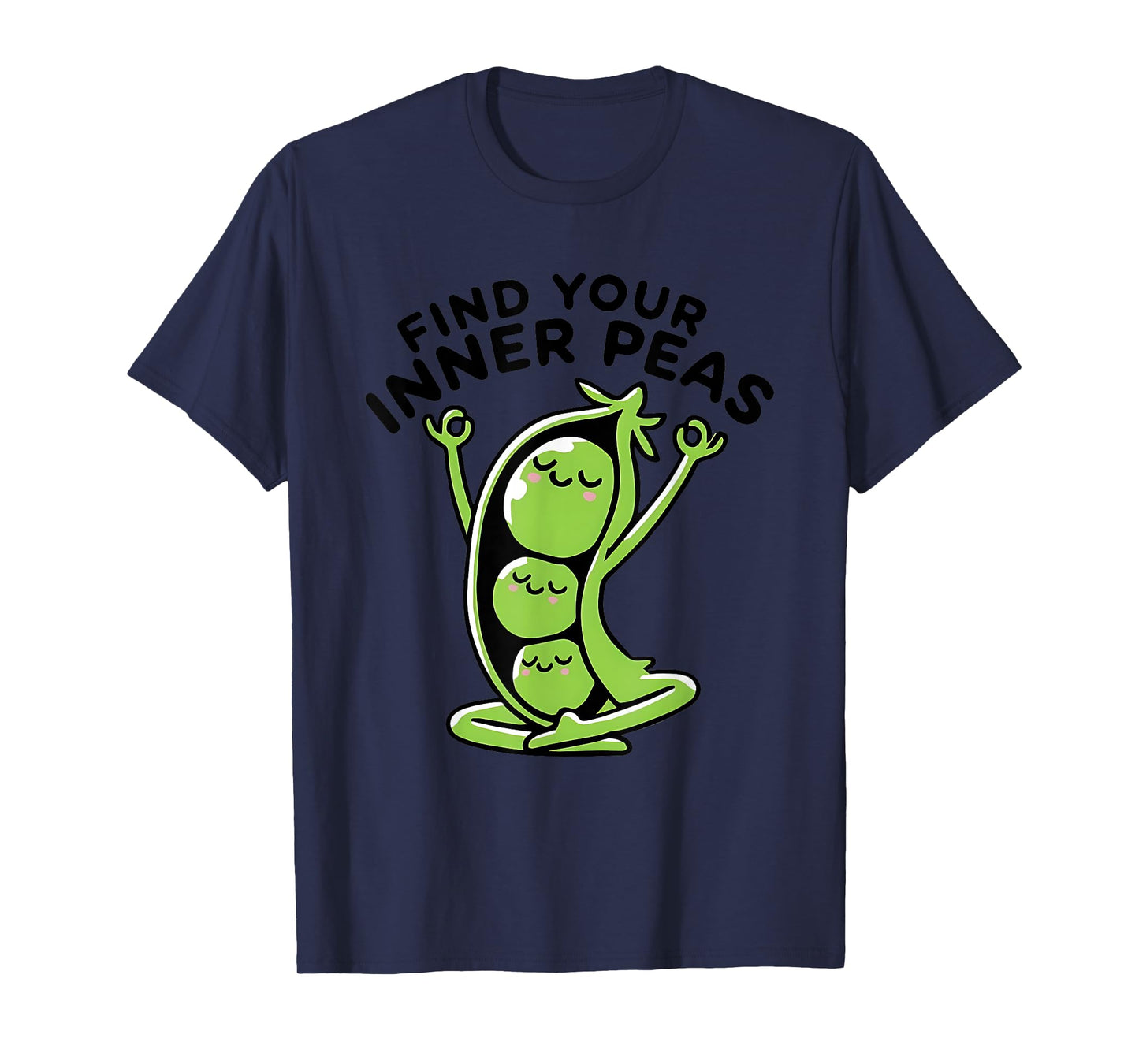 Find Your Inner Peas Yoga Pun T-Shirt