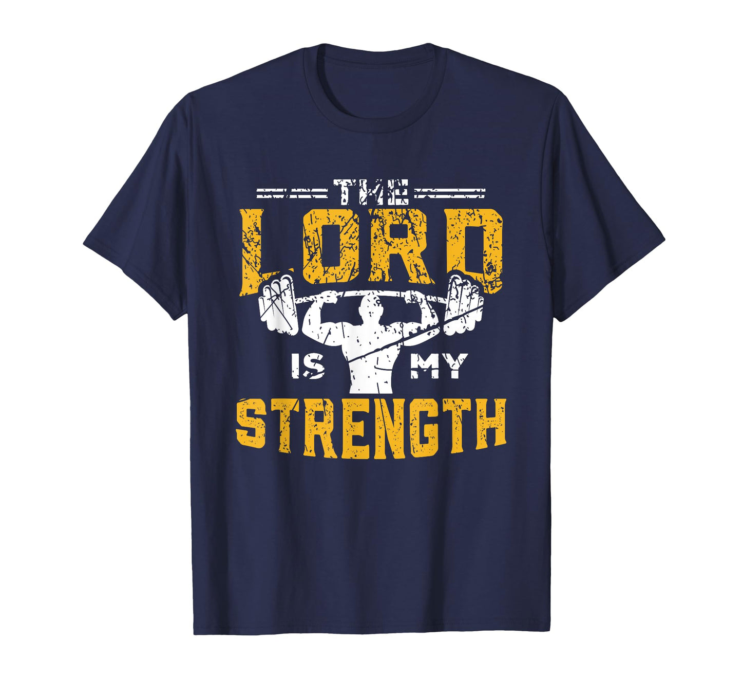 Jesus Workout The Lord is my Strength Christian Gym T-Shirt