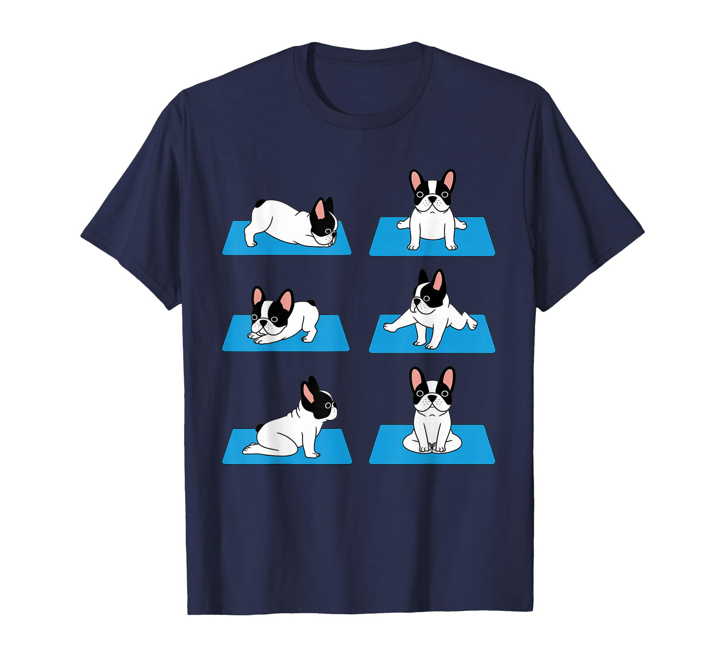 English Bulldog Yoga Puppy Yoga Poses and Meditation T-Shirt