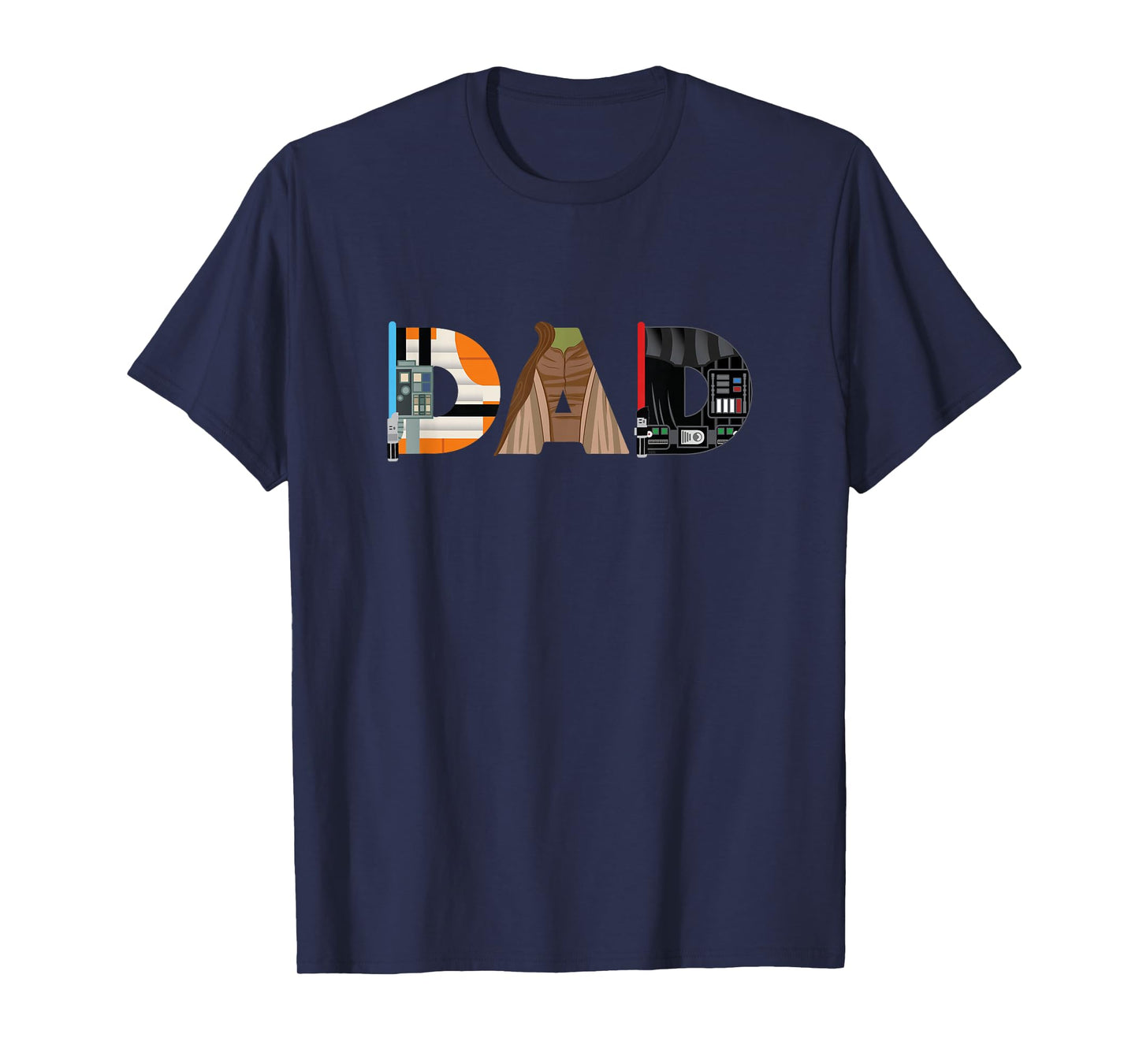 Star Wars Luke Yoda Darth Vader Dad Father’s Day Birthday T-Shirt