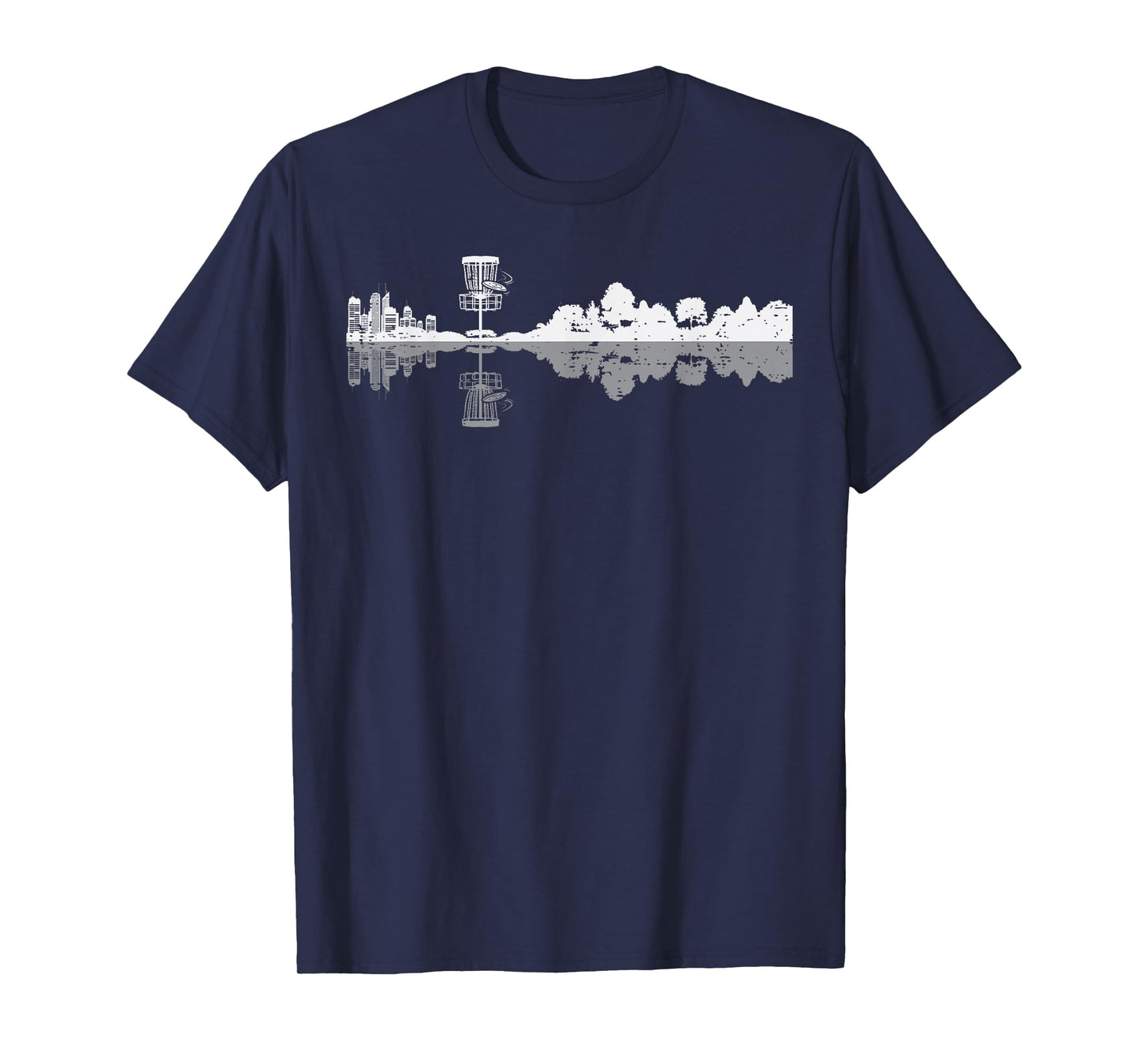 Disc Golf Trees Landscape Frisbee Golfer Frolf Men Women Kid T-Shirt