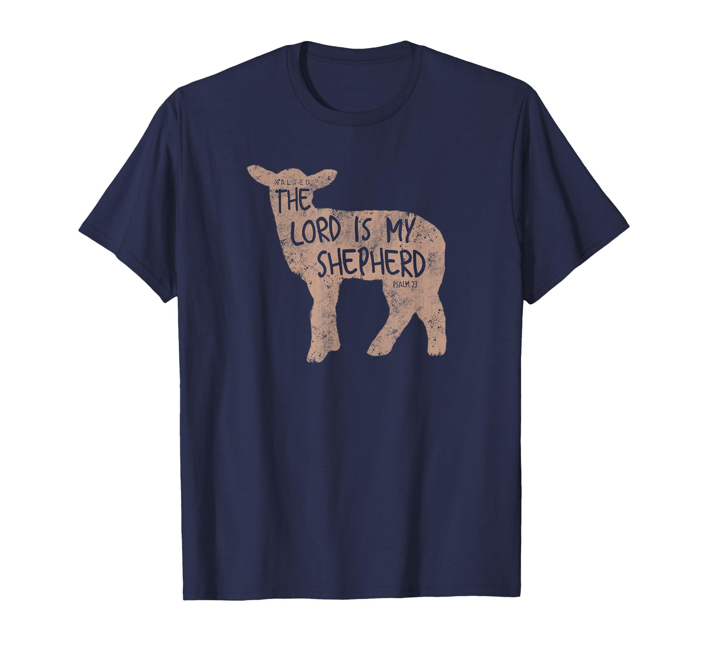 Xalted Christian Lamb of God Shepherd T-Shirt - Black, Small