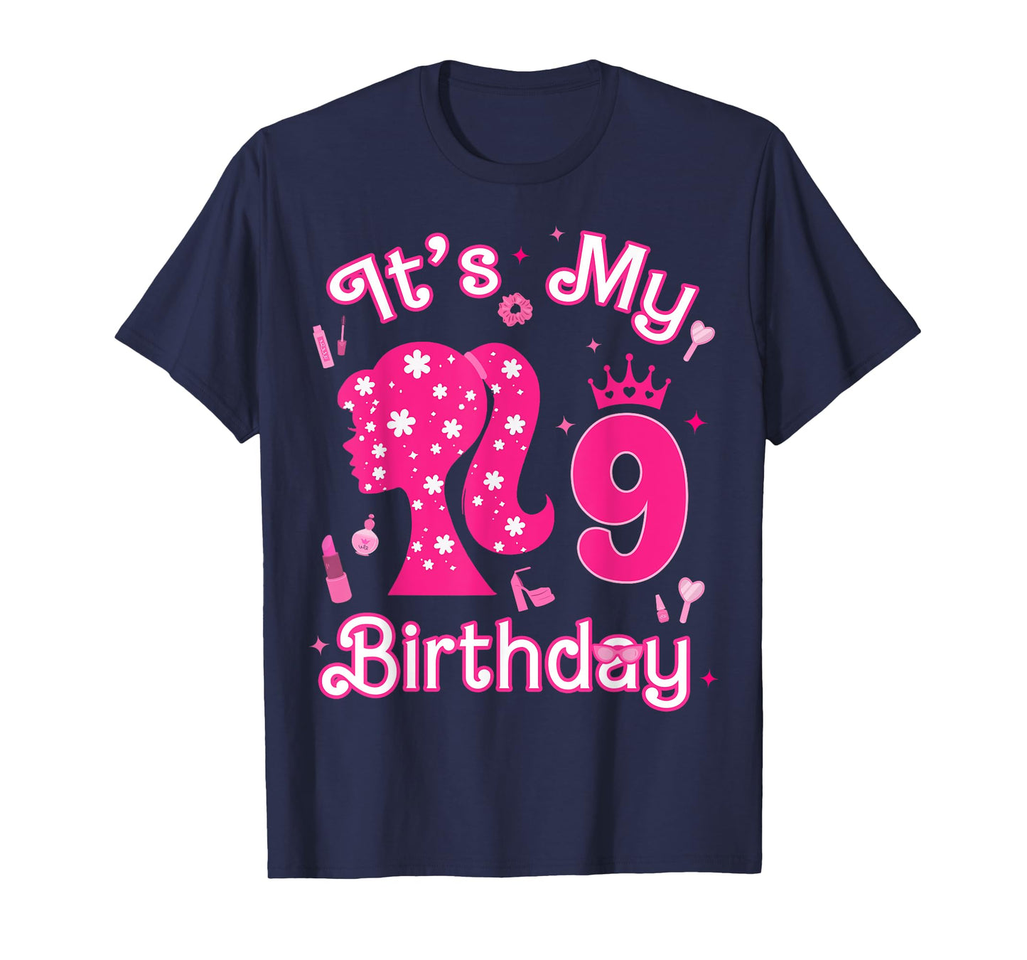 Kids 9Th Birthday Girl Doll 9 Years Old Birthday Girl Party T-Shirt