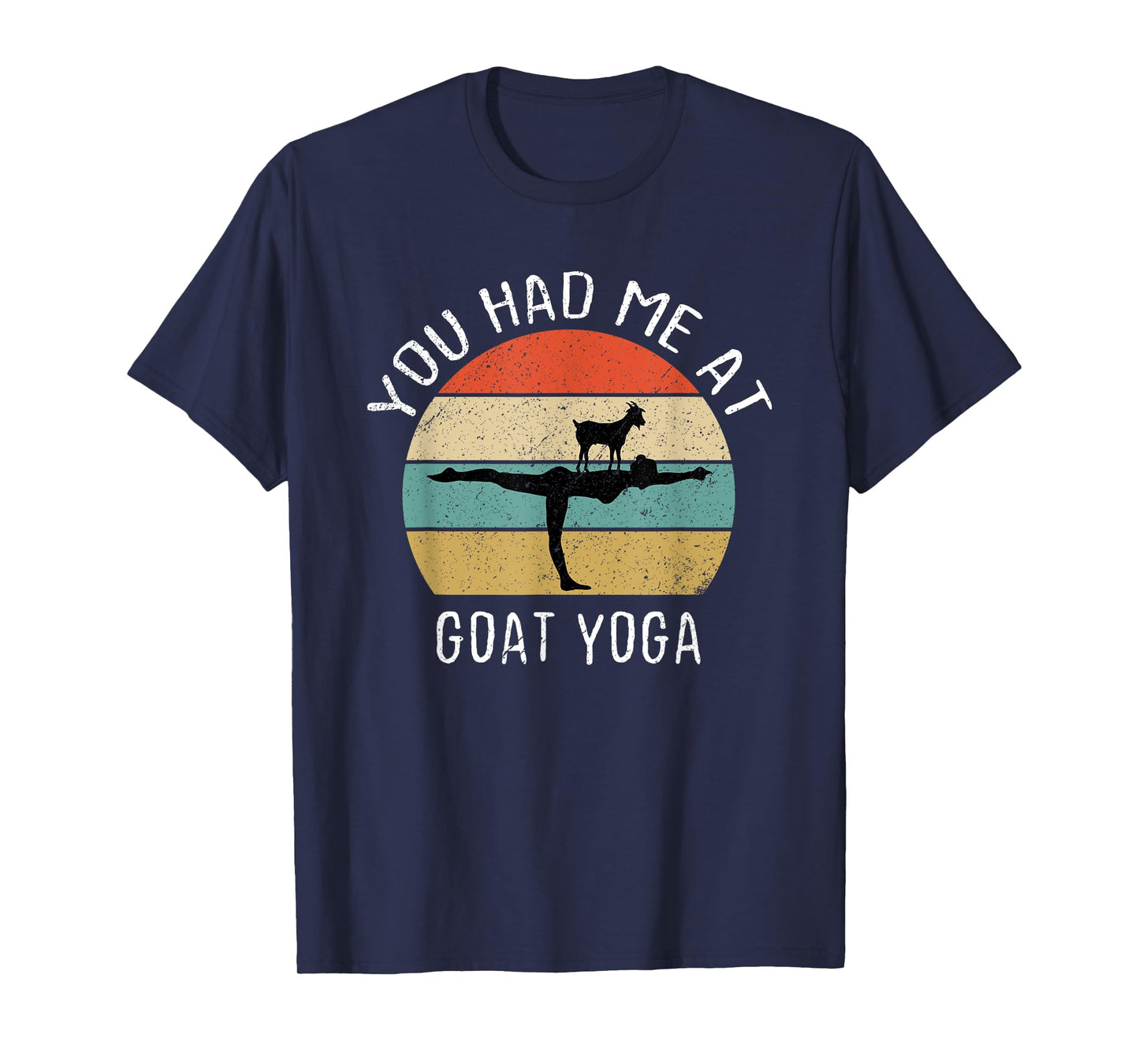 Goat Yoga Retro Tee You Had Me At Baa Maste Goat Yoga Women T-Shirt