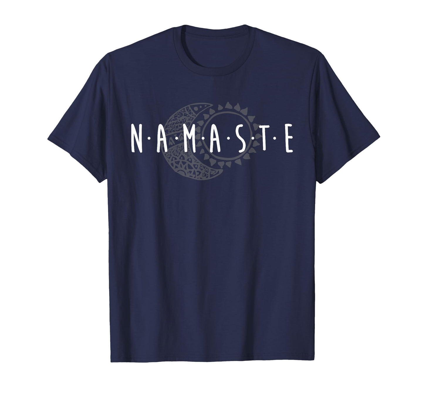 Namaste Sun & Moon Cute Boho Hipster Design Yoga Gift T-Shirt