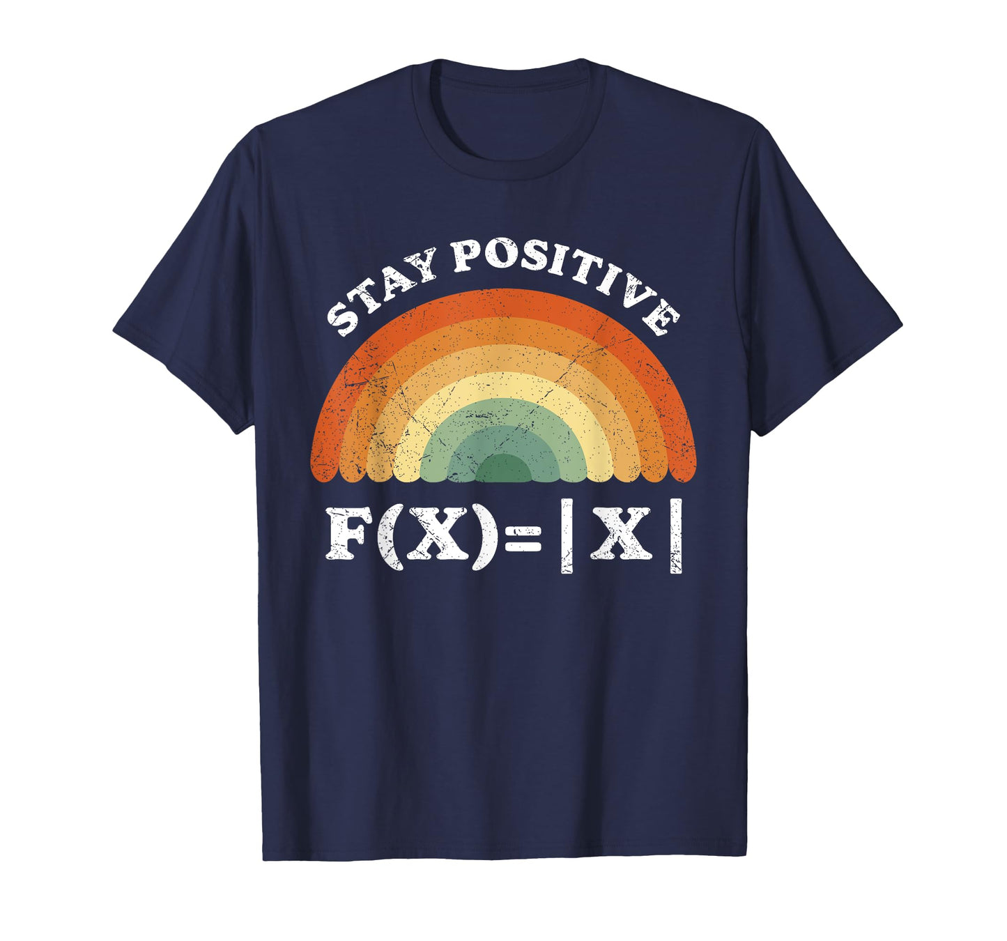 Stay Positive Avoid Negativity Funny Math Equation Teacher T-Shirt