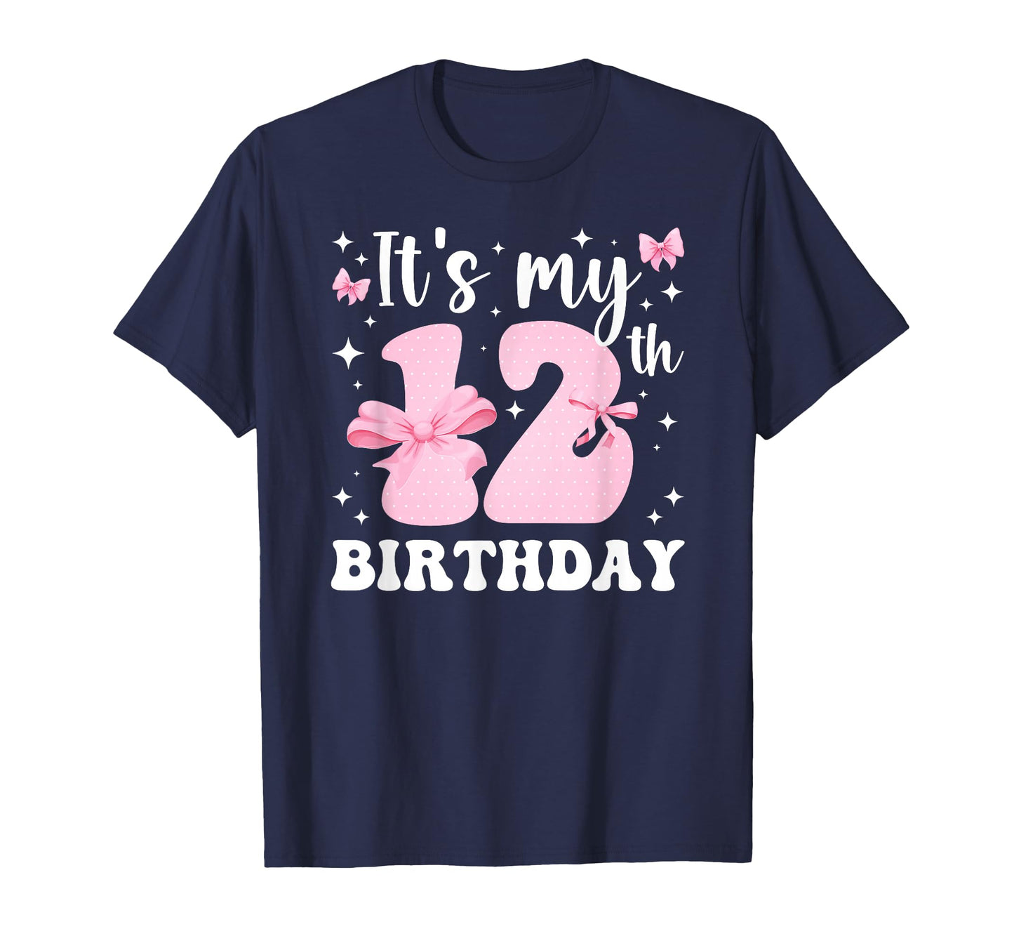 12th Coquette Themed Birthday Twelve Year Old Girl Bow T-Shirt