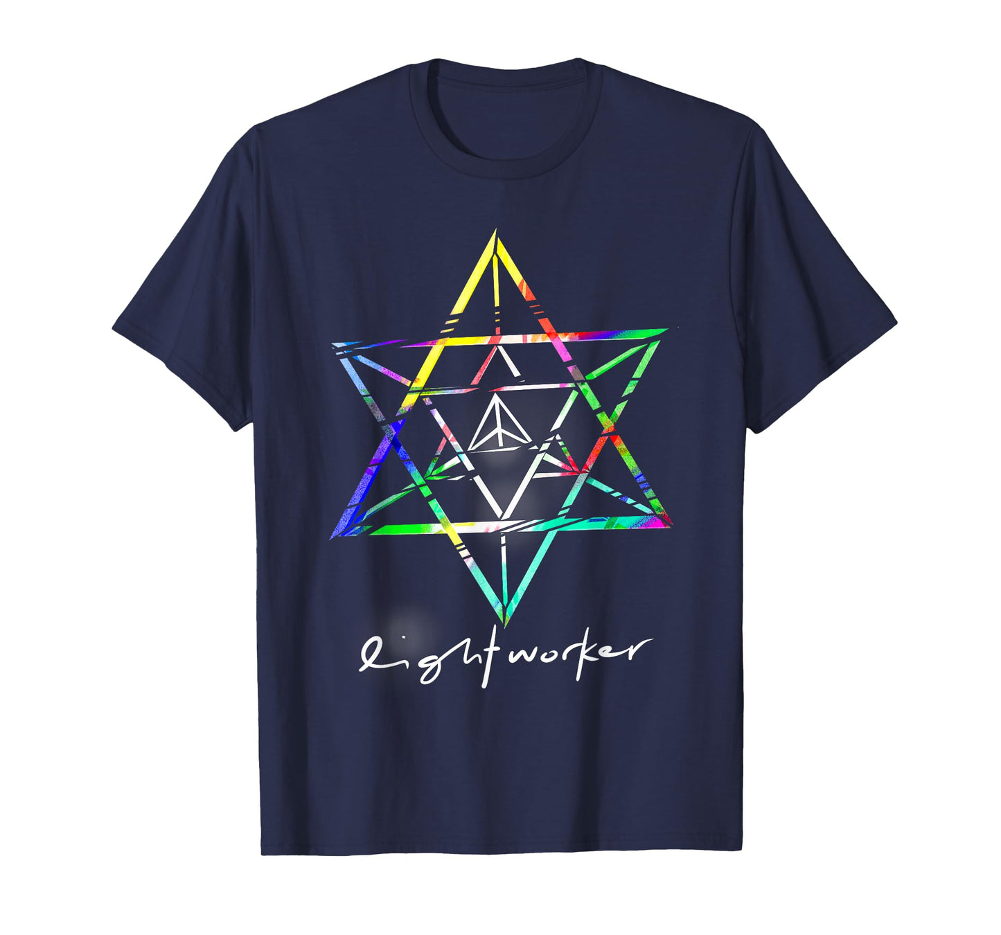 Lightworker Merkaba Sacred Geometry Abstract T Shirt T-Shirt