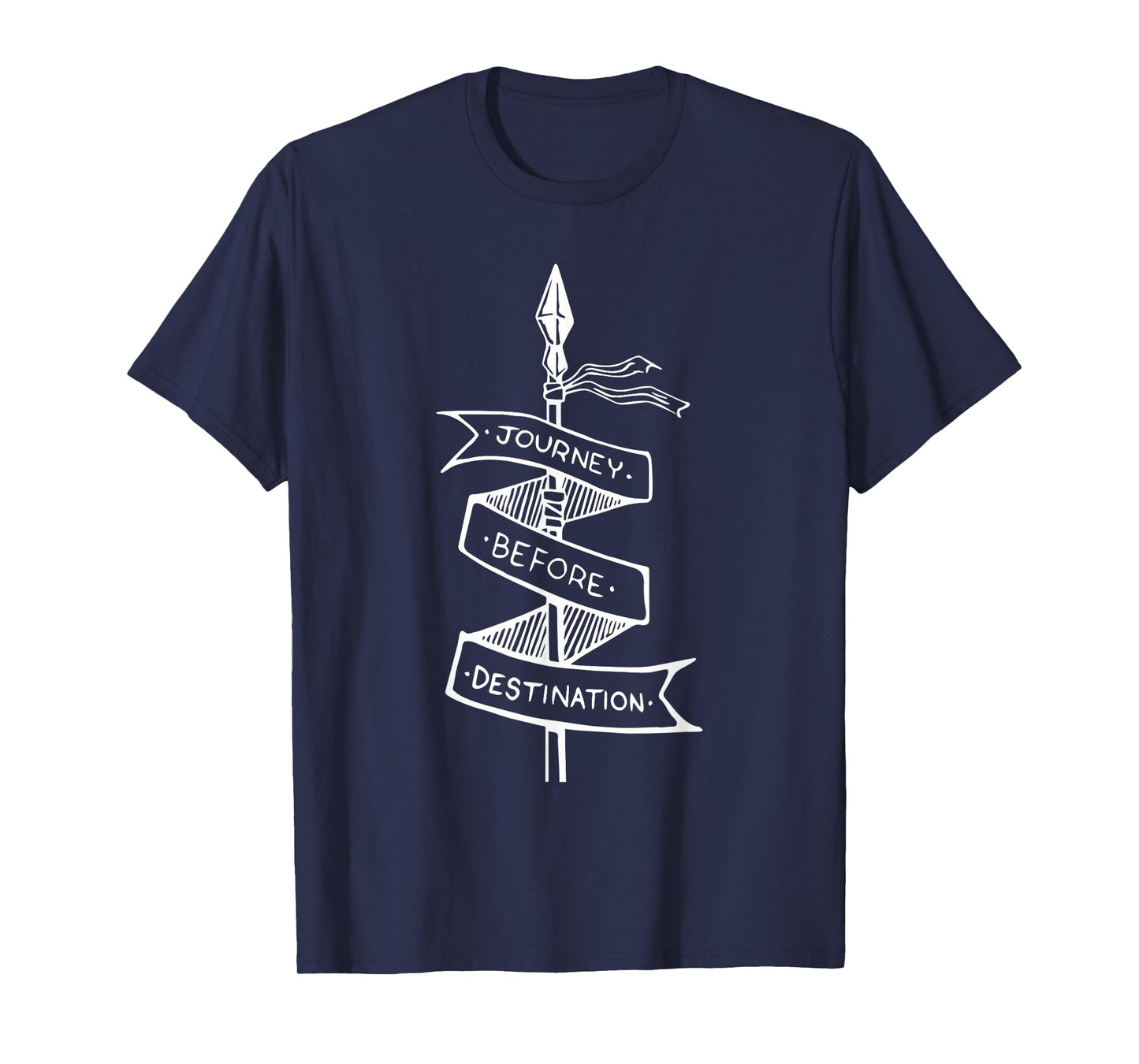 Vintage Quote Journey Before Destination Basic Stormlight T-Shirt