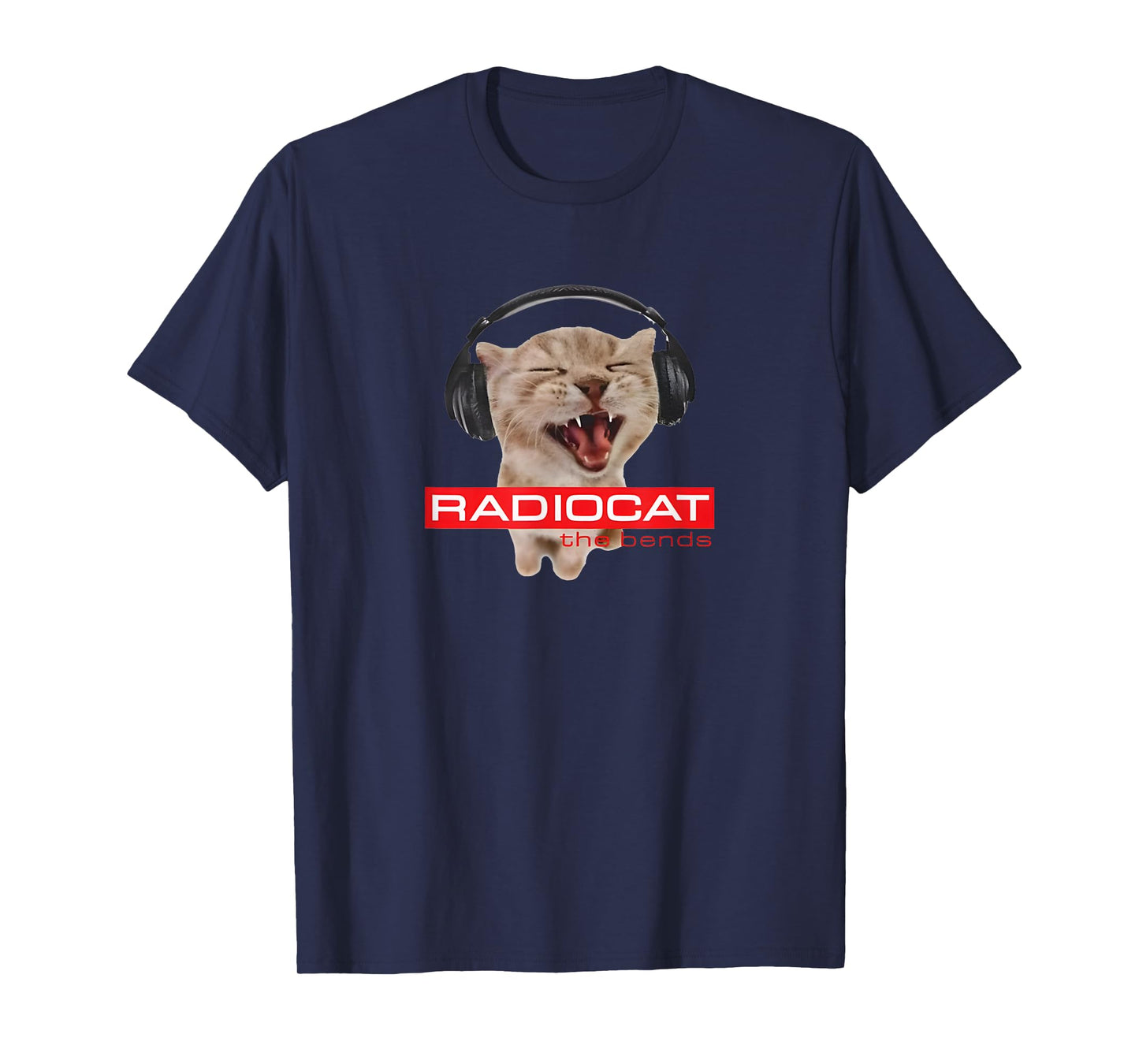 Kitten Headphones Cat Tech House Music Funny Cat Lover T-Shirt for Men Women