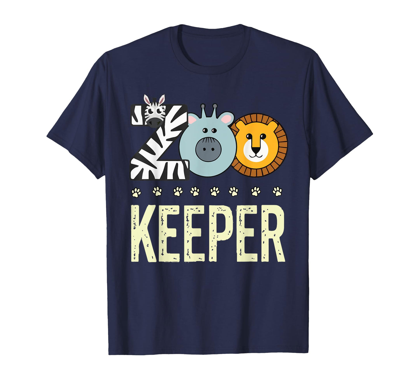 Zookeeper Costume Adult Men Zoo Animal Safari Zoo Keeper T-Shirt