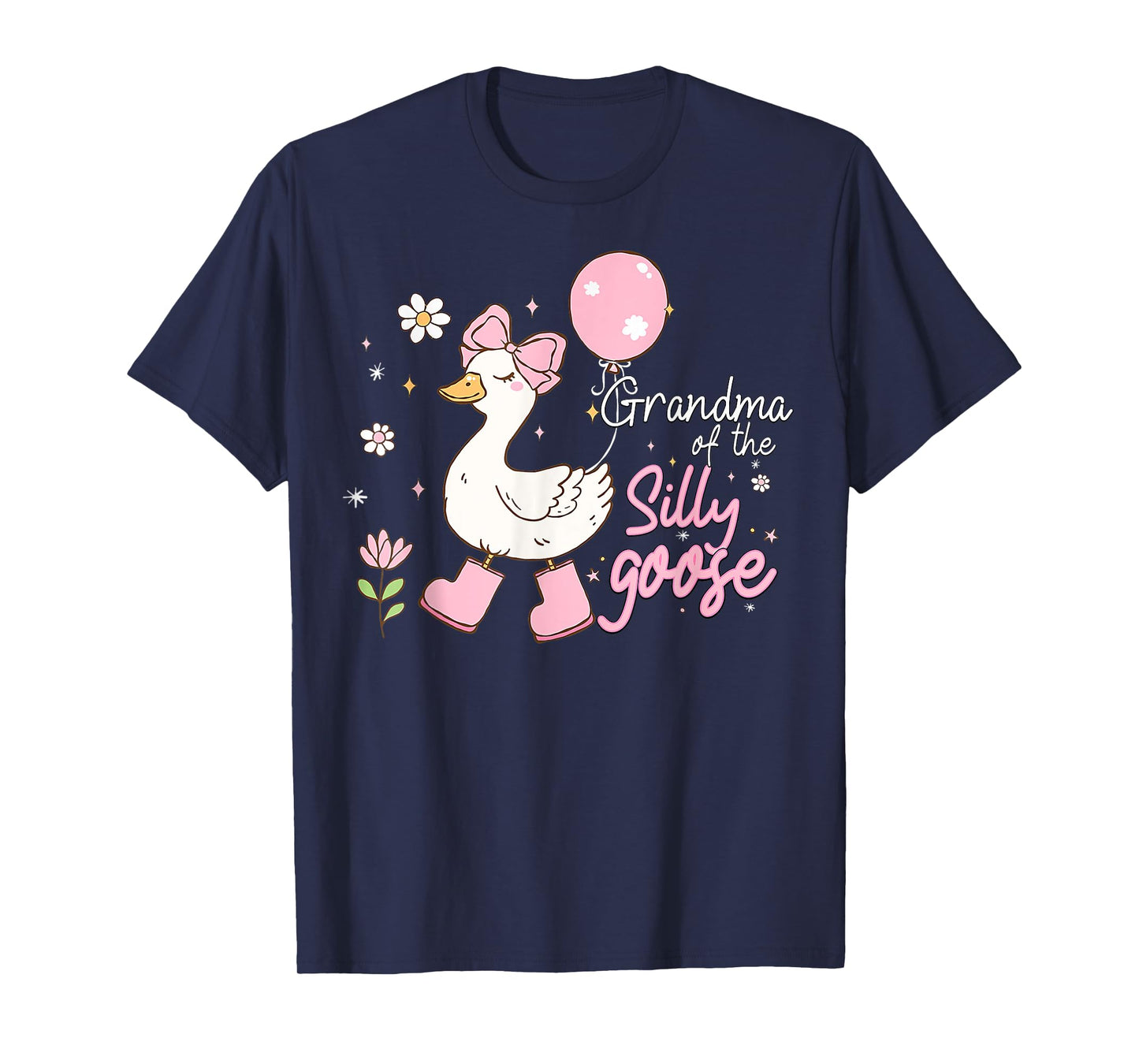 Grandma of the Silly Goose 1st Birthday Family Matching T-Shirt
