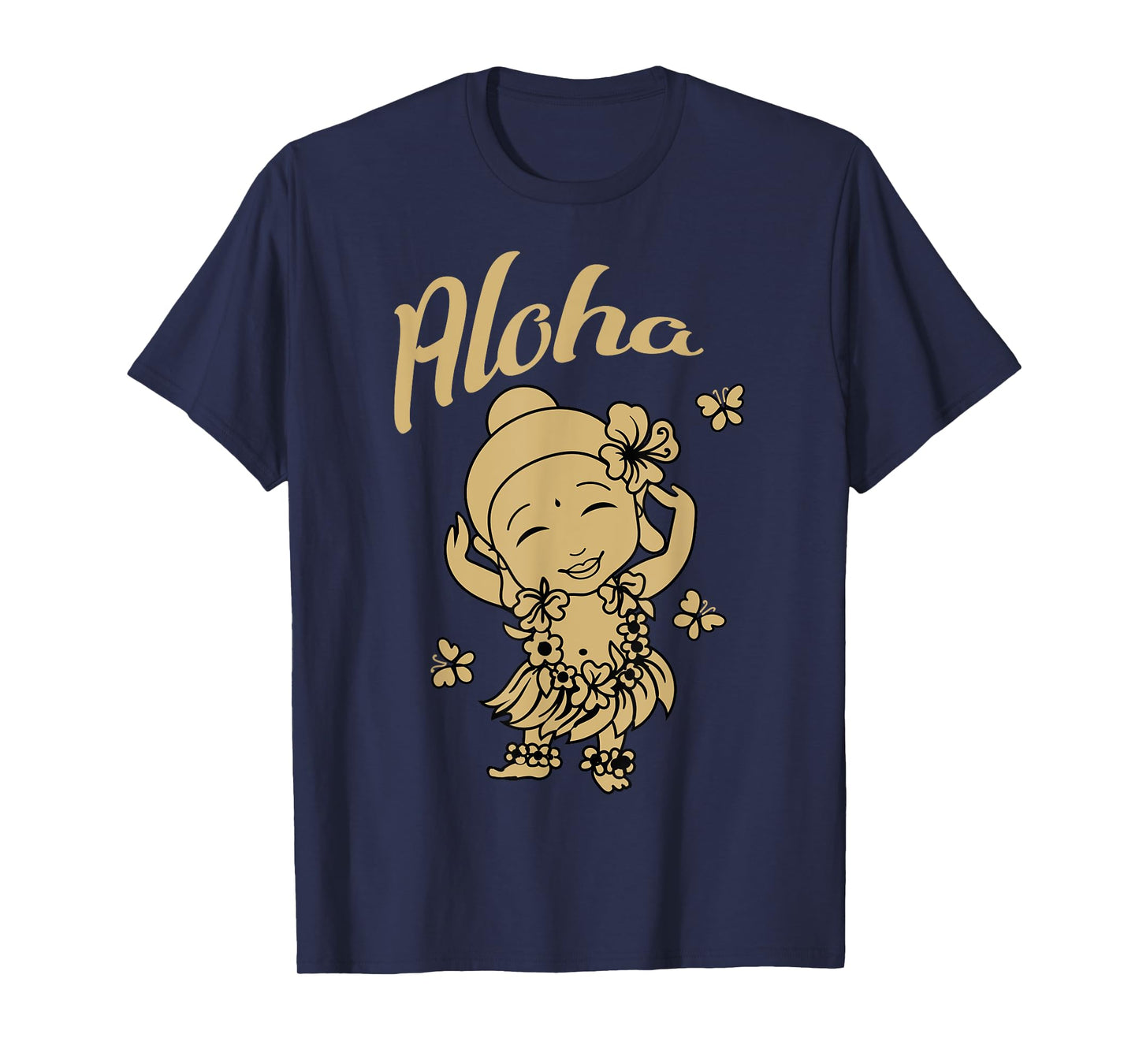 Aloha Buddha Funny Hawaiian Buddhist Yoga Meditation T-shirt