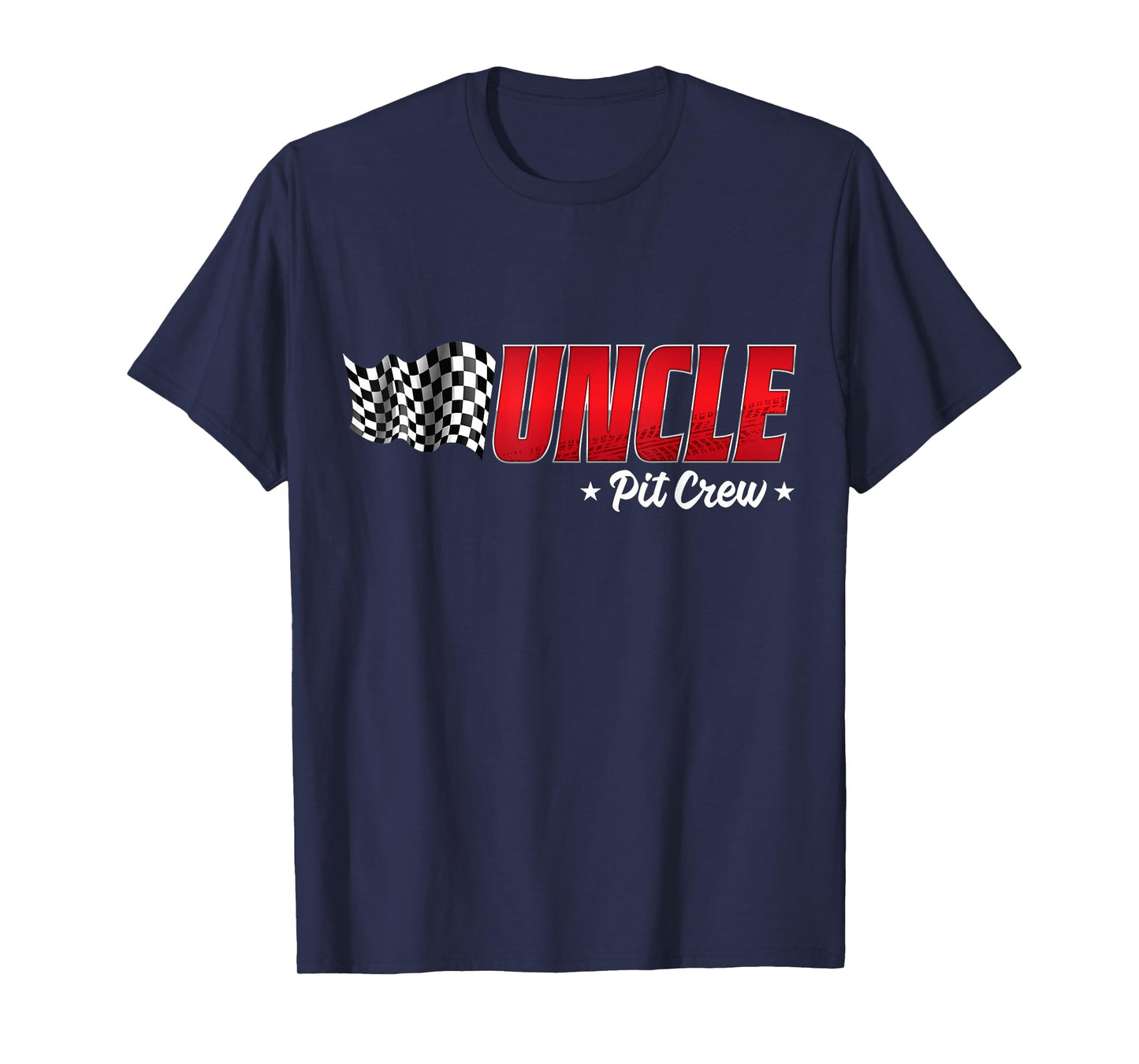 Uncle Pit Crew Race Car Birthday Family Racing Adult Men T-Shirt