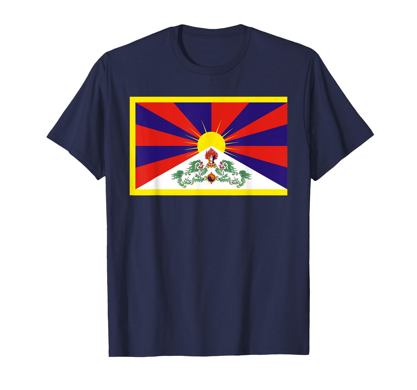 Tibet Flag Tibetan Free Tibet Himalaya Buddhism T-Shirt