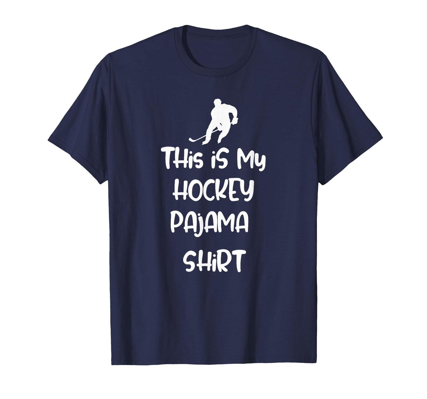 This is My Hockey Pajama Shirt Teen Adult Novelty Tshirt T-Shirt
