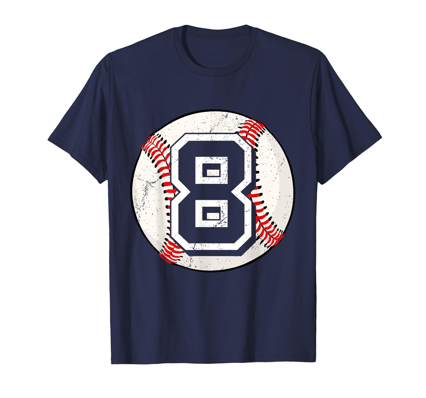 Birthday Boy 8 Eight Baseball 8th Birthday Baseball Player T-Shirt