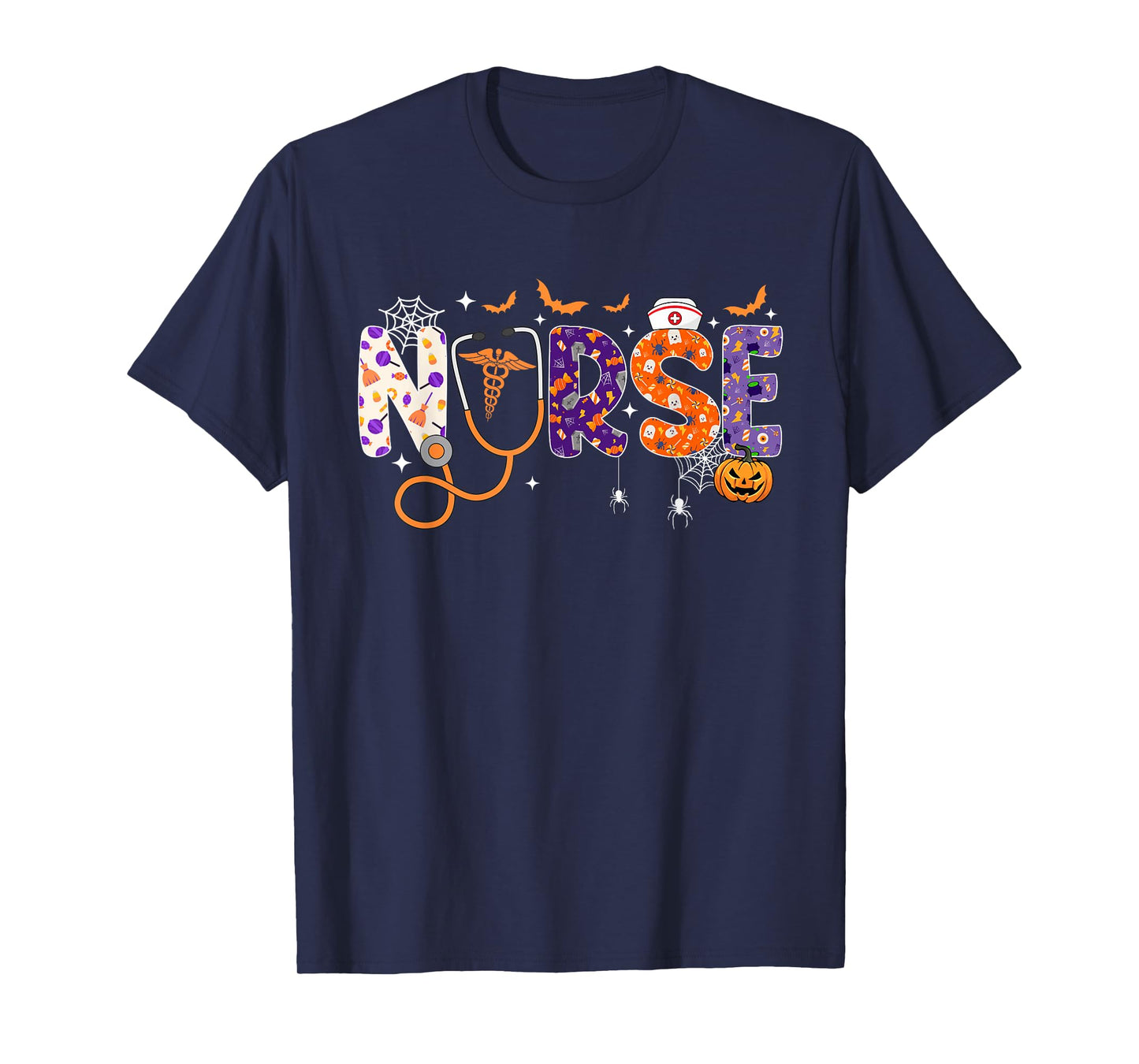 Halloween Nurse Shirts For Women RN NICU Nursing Halloween T-Shirt