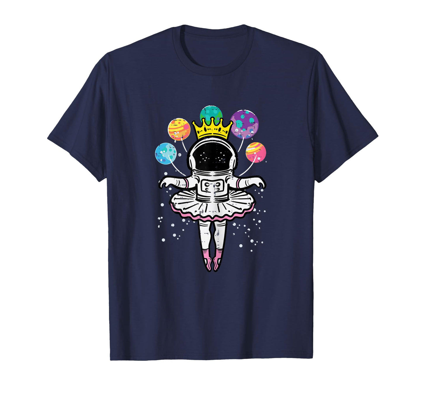 Astronaut Ballerina Space Ballet Women Girls Kids Toddler T-Shirt
