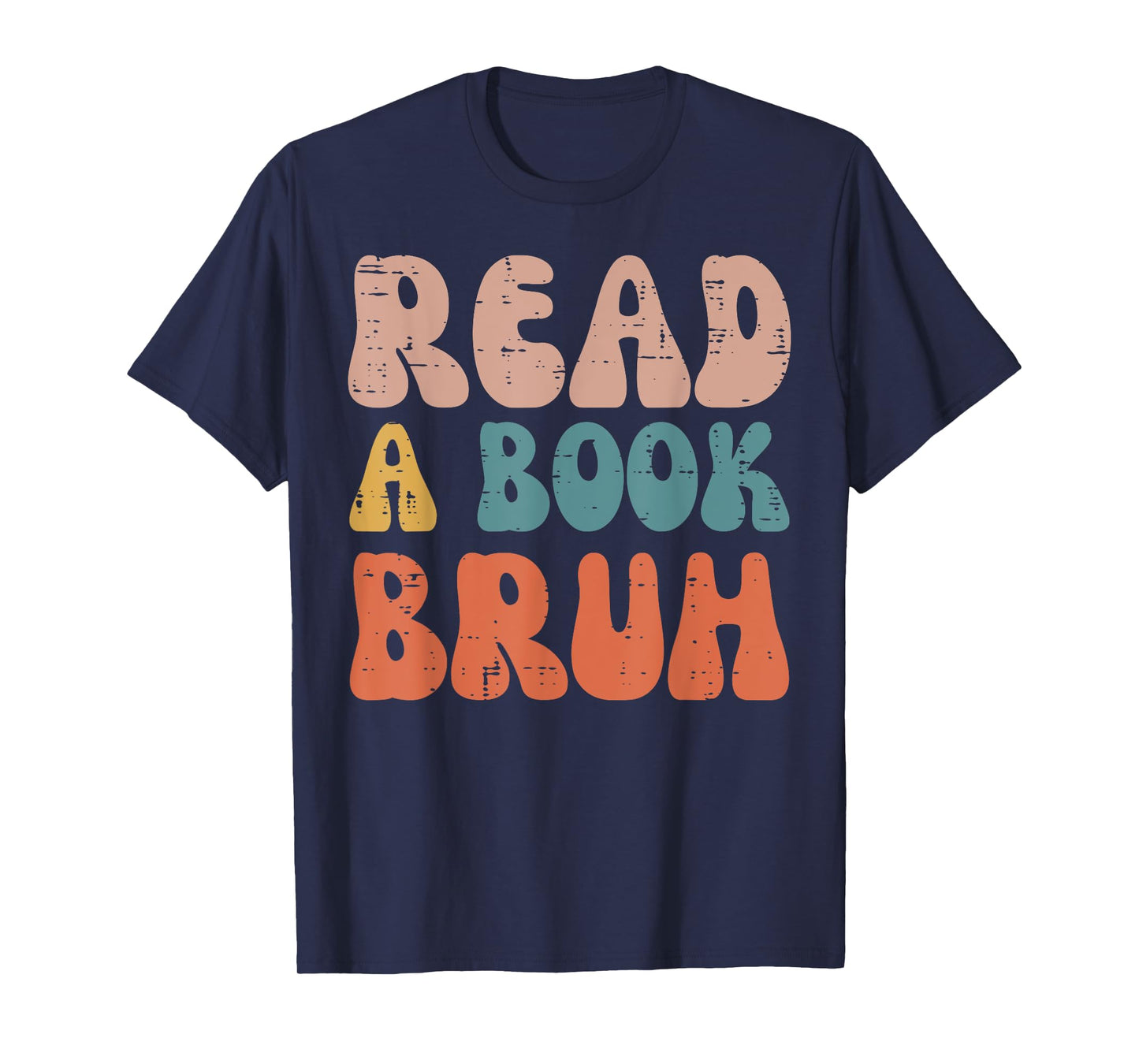 Read A Book Bruh Funny Read Reading Librarian Boys Teen Kids T-Shirt
