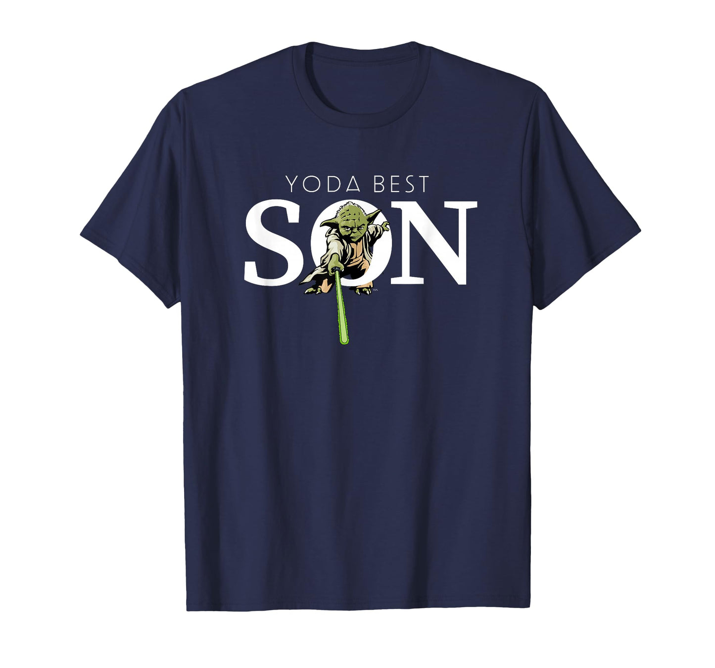 Star Wars Yoda Best Son Lightsaber Gift for Family T-Shirt