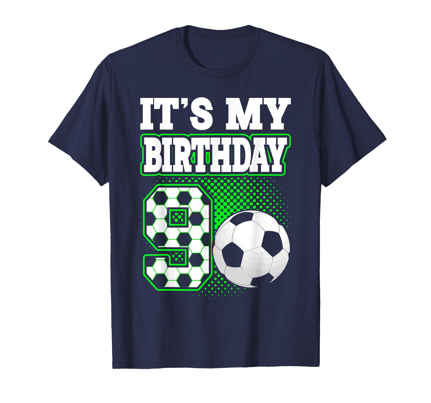 Birthday Boy Tees 9 Soccer Its My 9th Birthday Boys Soccer T-Shirt