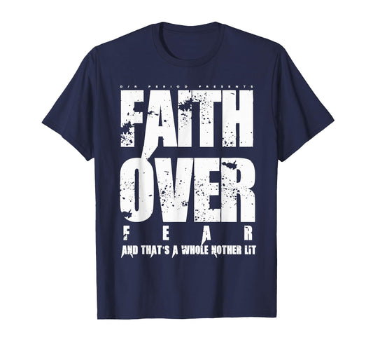 Retro Faith Over Fear Classic Vintage Jesus Christian T-Shirt