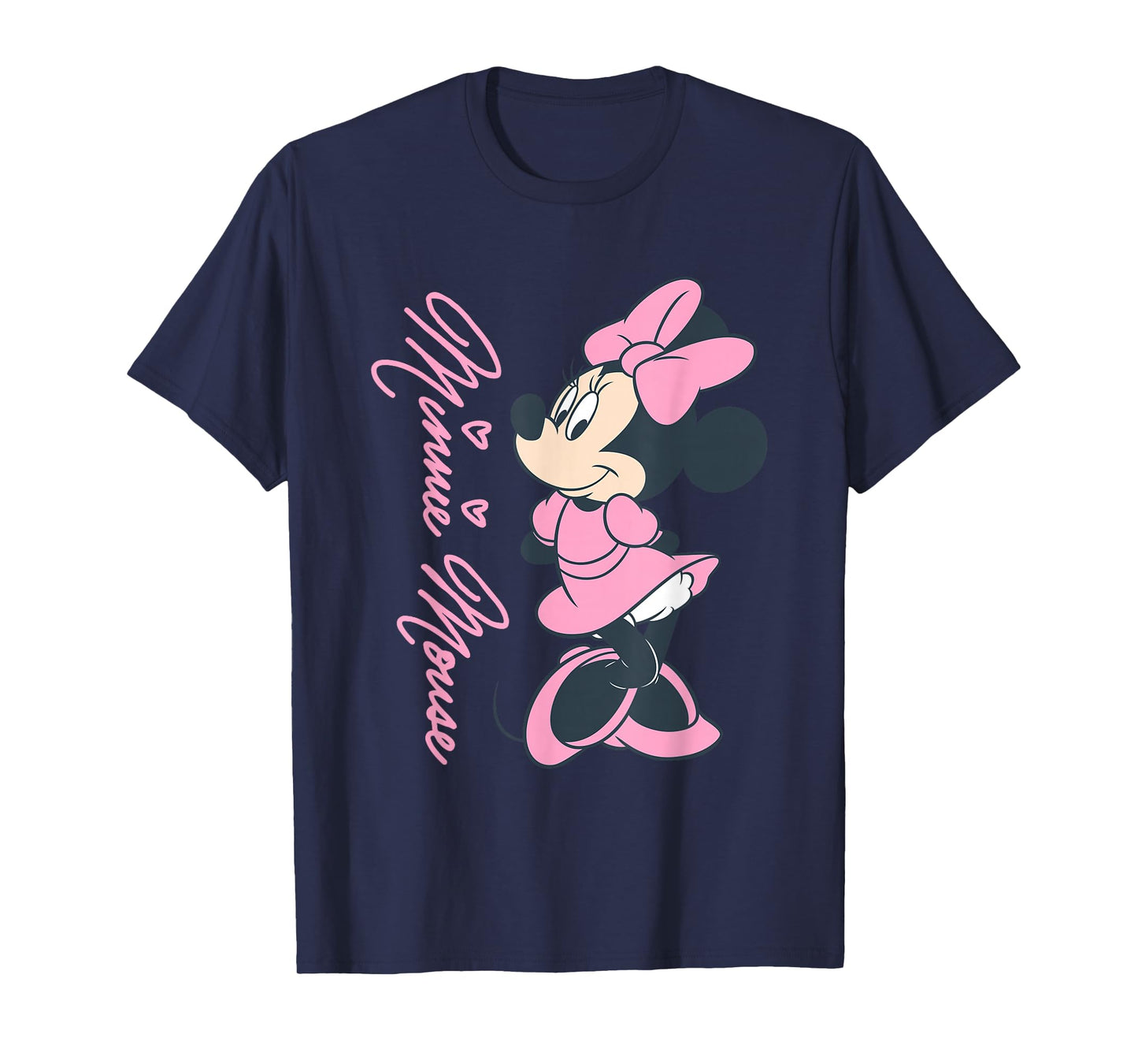 Disney Mickey Mouse and Friends Minnie Mouse Pink Hearts T-Shirt