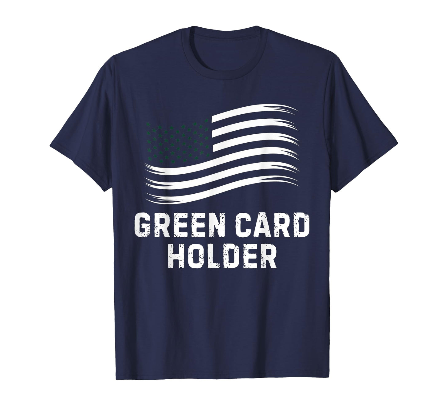 Motivational Green Card Holder Celebration USA Women Men T-Shirt