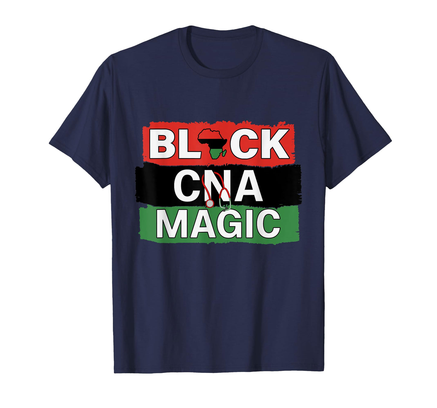 Black Nurse CNA Magic African American Nurses Melanin Pride T-Shirt