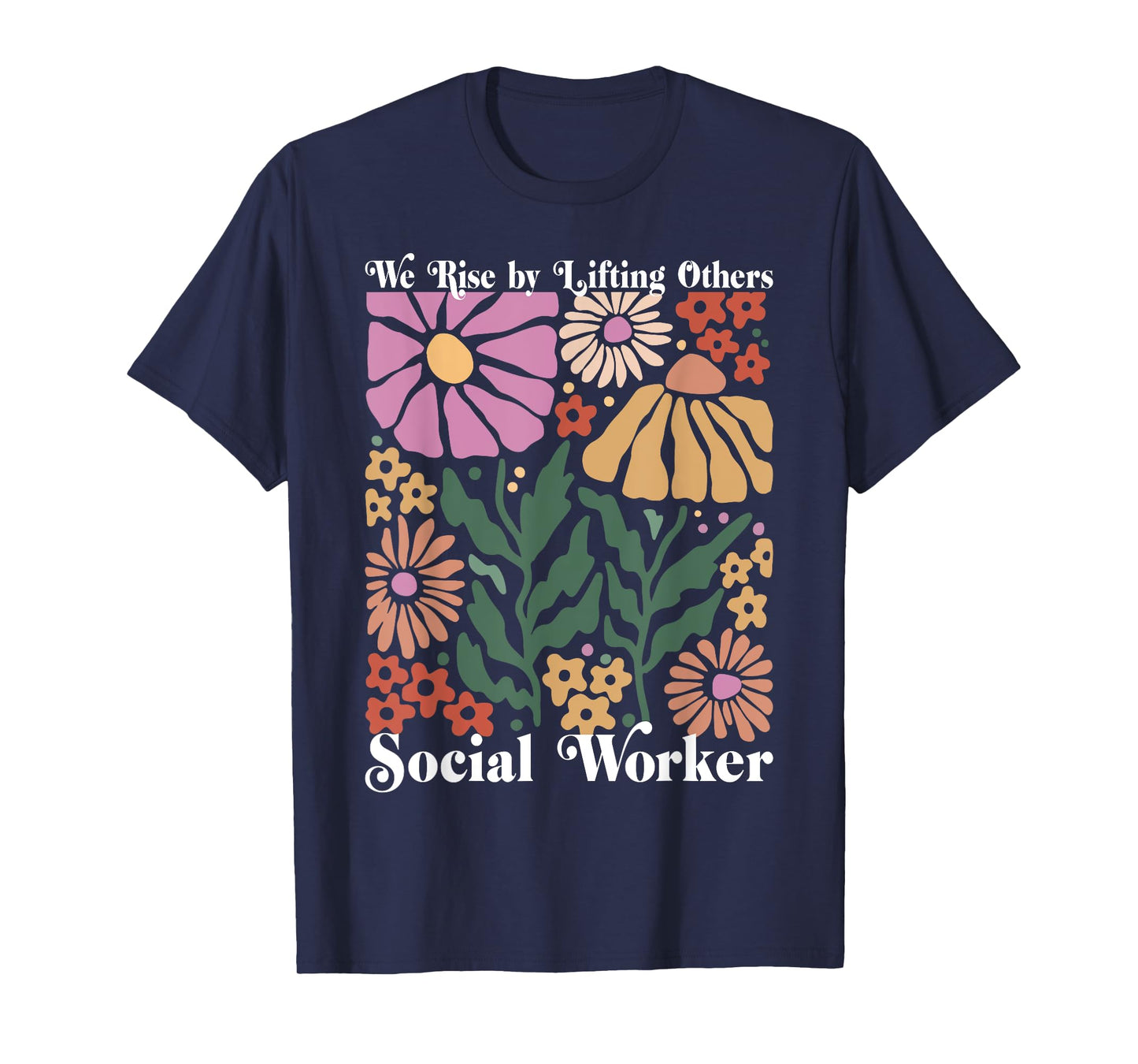 Social Worker Social Work Month Funny Work Love groovy T-Shirt
