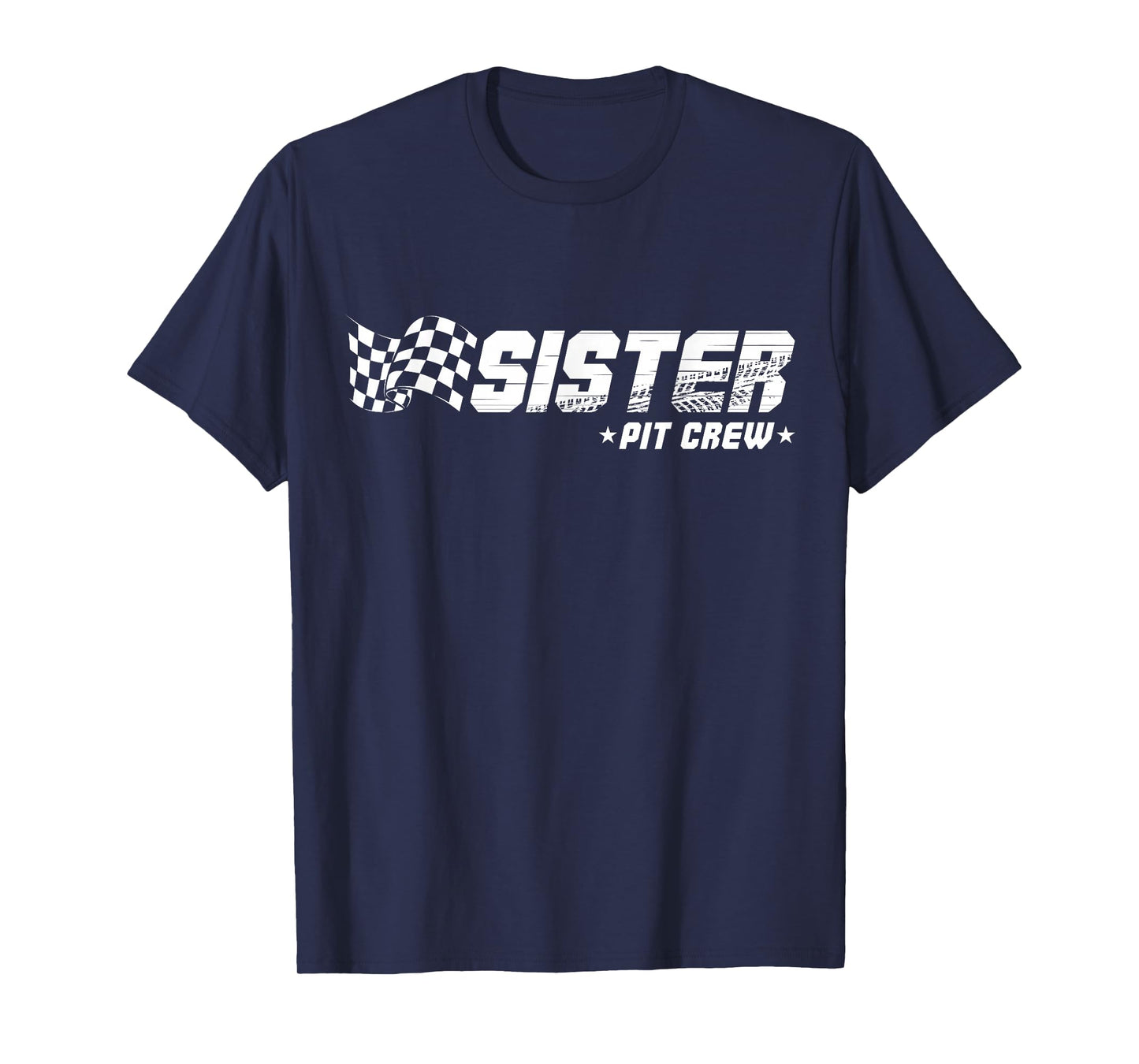 Sister Pit Crew Race Car Birthday Family Racing T-Shirt
