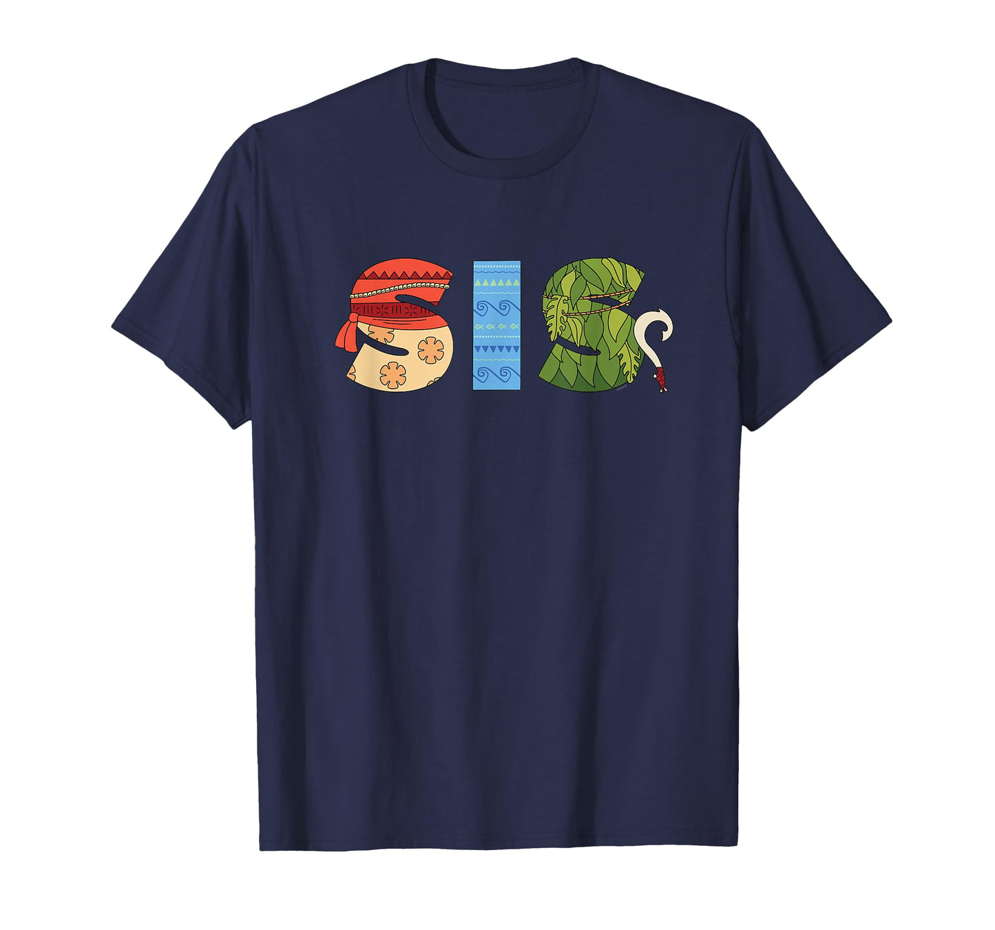Disney Moana Letters "Sis" Brother Family Trip Vacation T-Shirt