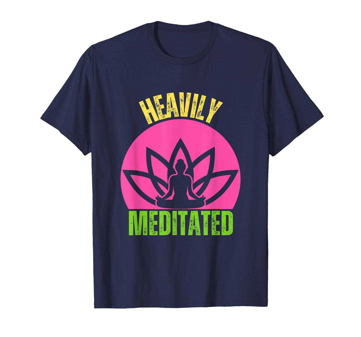 Heavily Meditated Spiritual Warrior Yoga Vintage Sunset T-Shirt