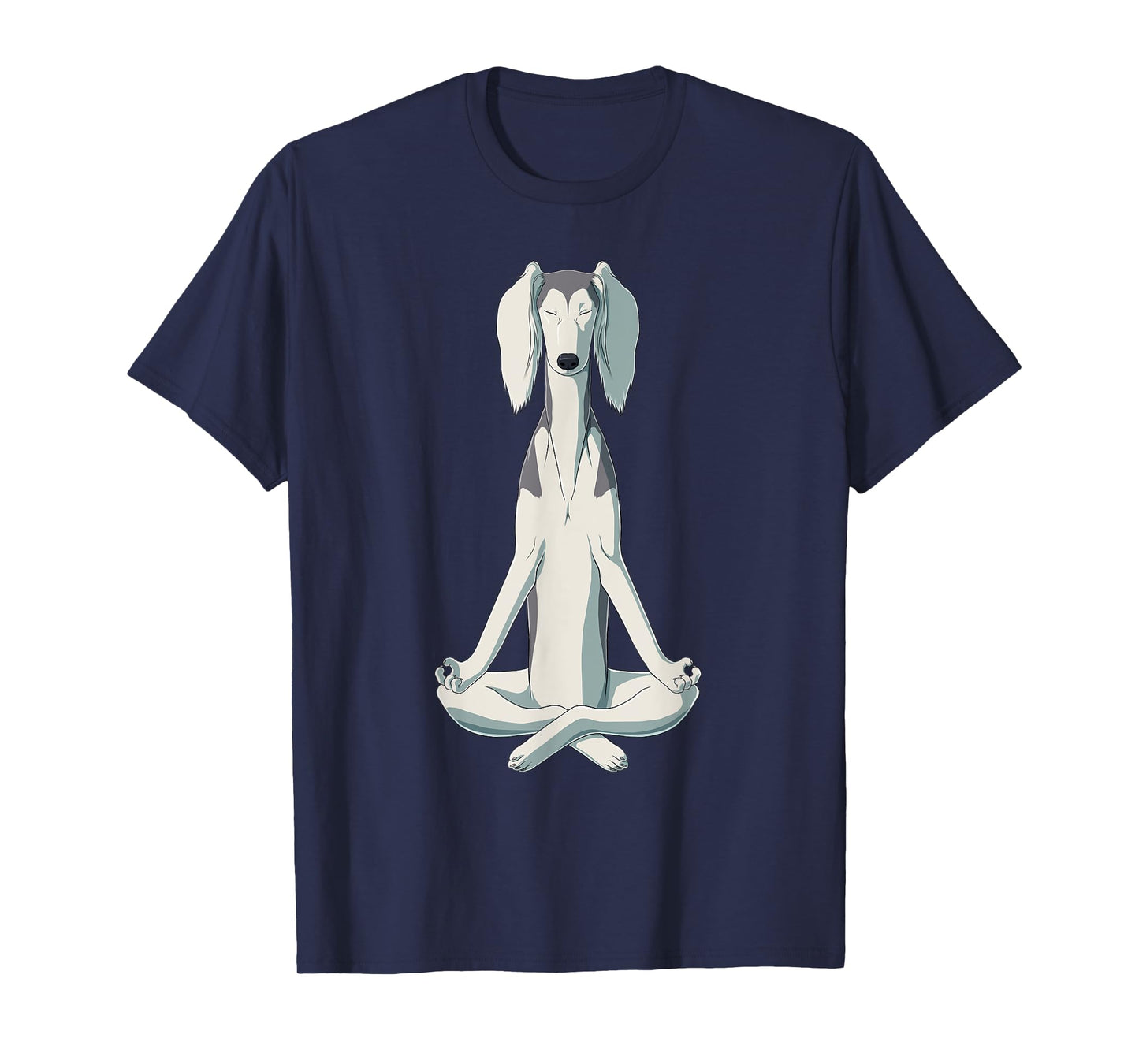 Funny Yoga Dog Saluki T-Shirt for Men Women Girls Kids