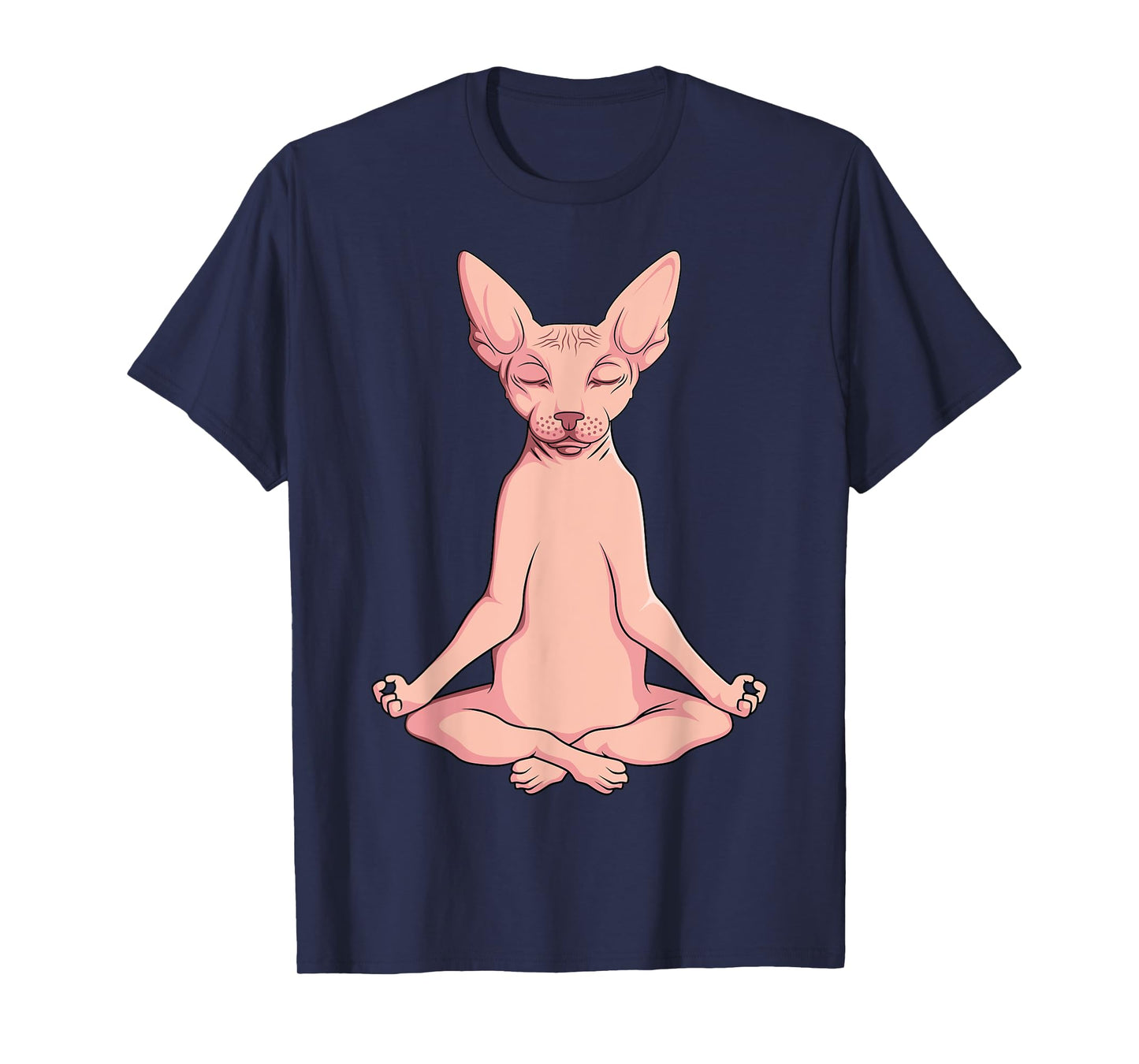 Sphynx Cat Yoga Meditation Breeder Hairless Pet Lover T-Shirt