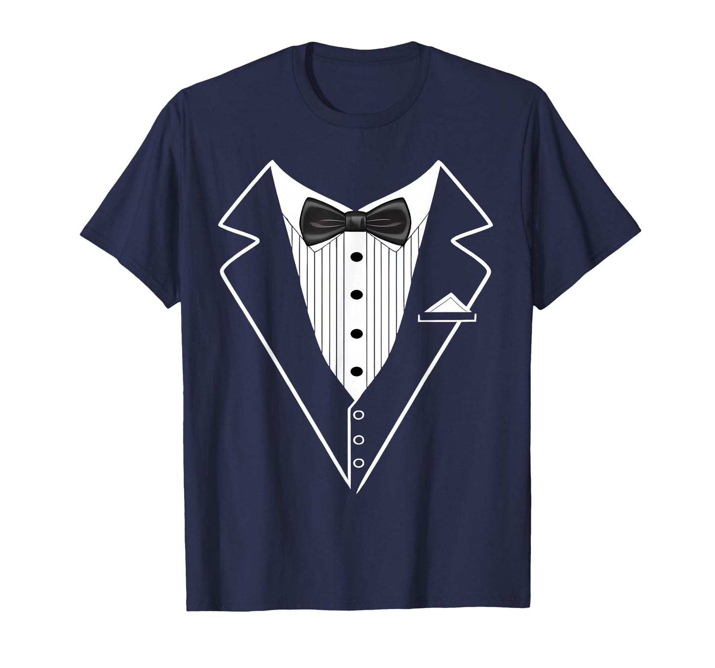 Tuxedo with Bow Tie | Funny Tux Formal Classic Party Humor T-Shirt