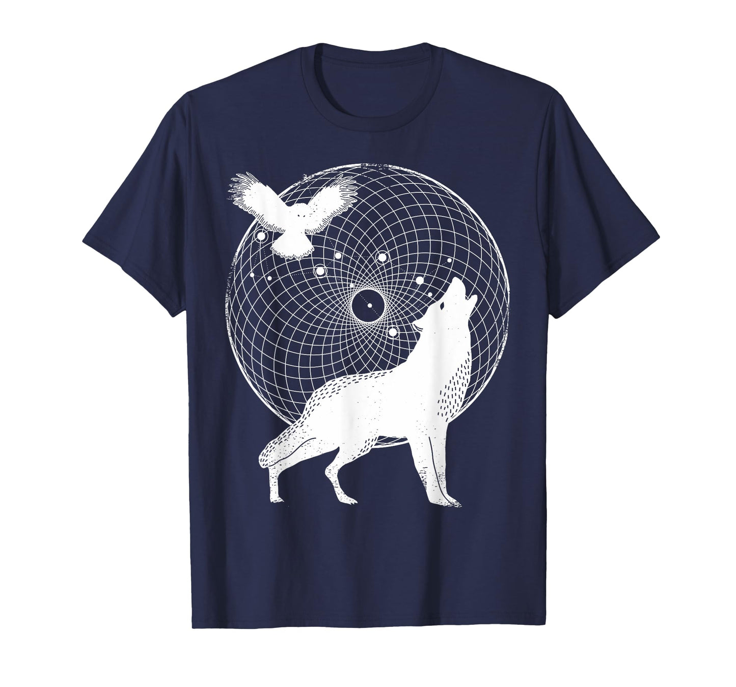 The Dharma Store - Torus Wolf - Sacred Geometry T-Shirt