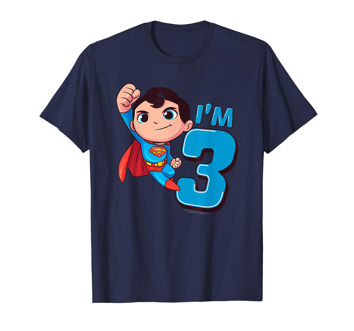 Superman 3rd Birthday Cute I'm 3 T-Shirt