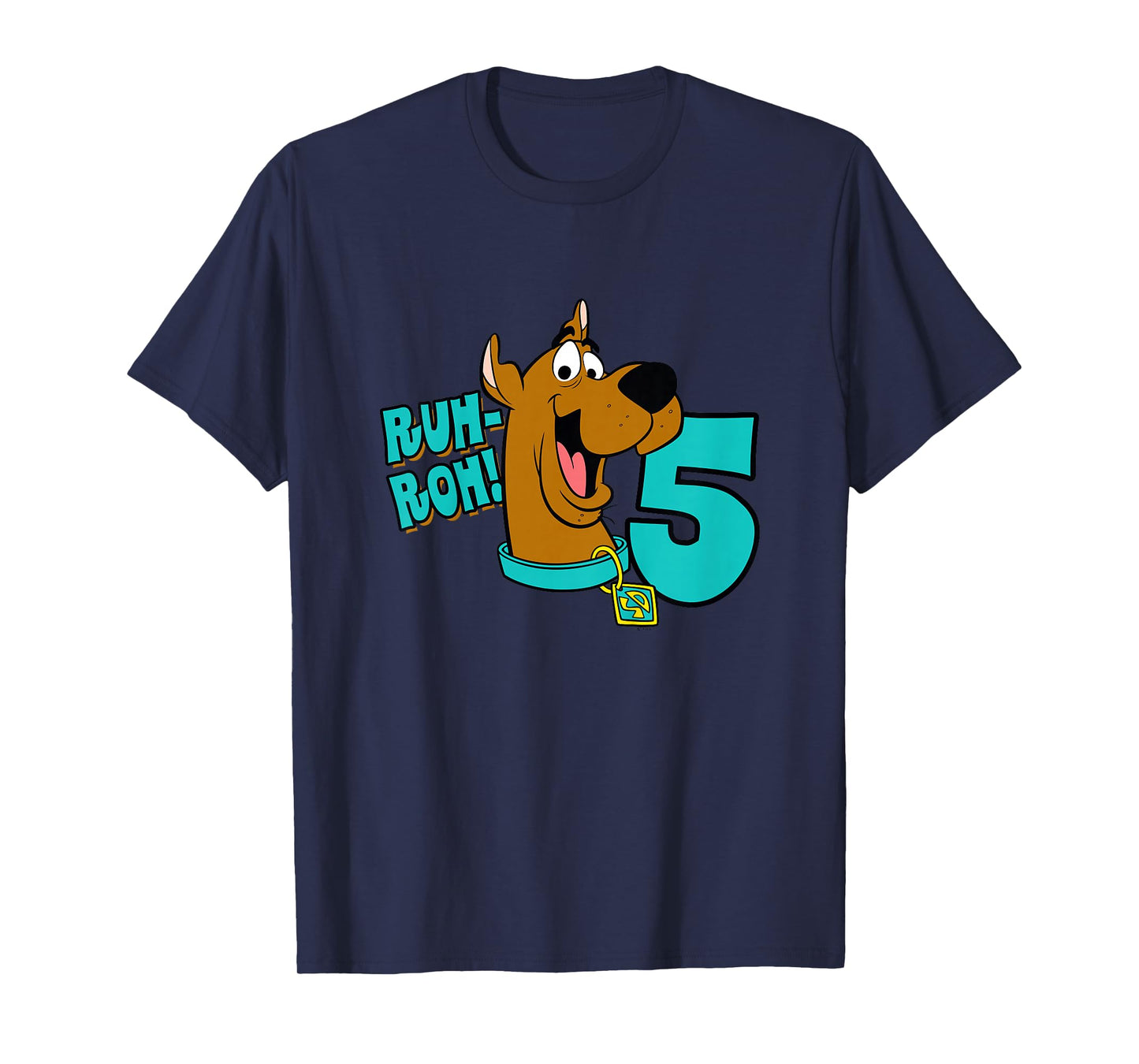 Kids Scooby-Doo 5th Birthday Ruh-Roh! I'm 5! T-Shirt