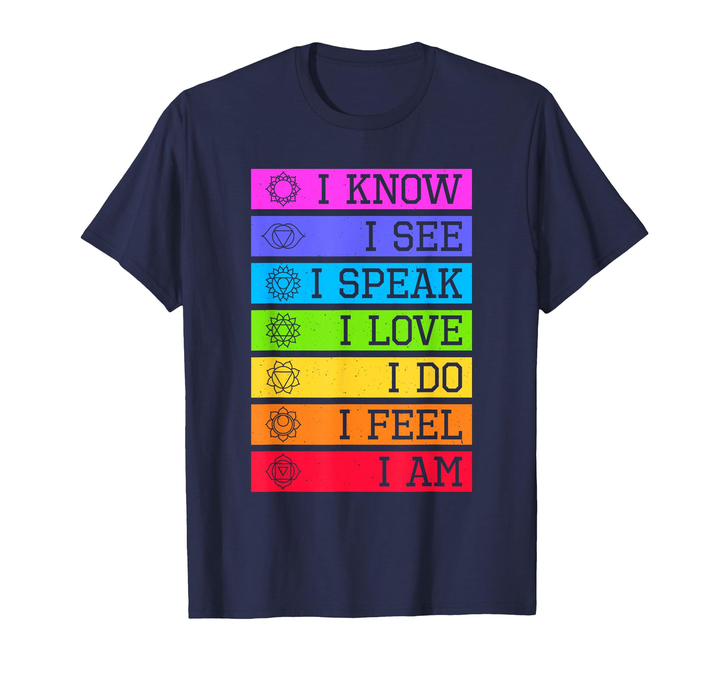 Namaste Yoga Meditation 7 Chakras Spiritual T-Shirt